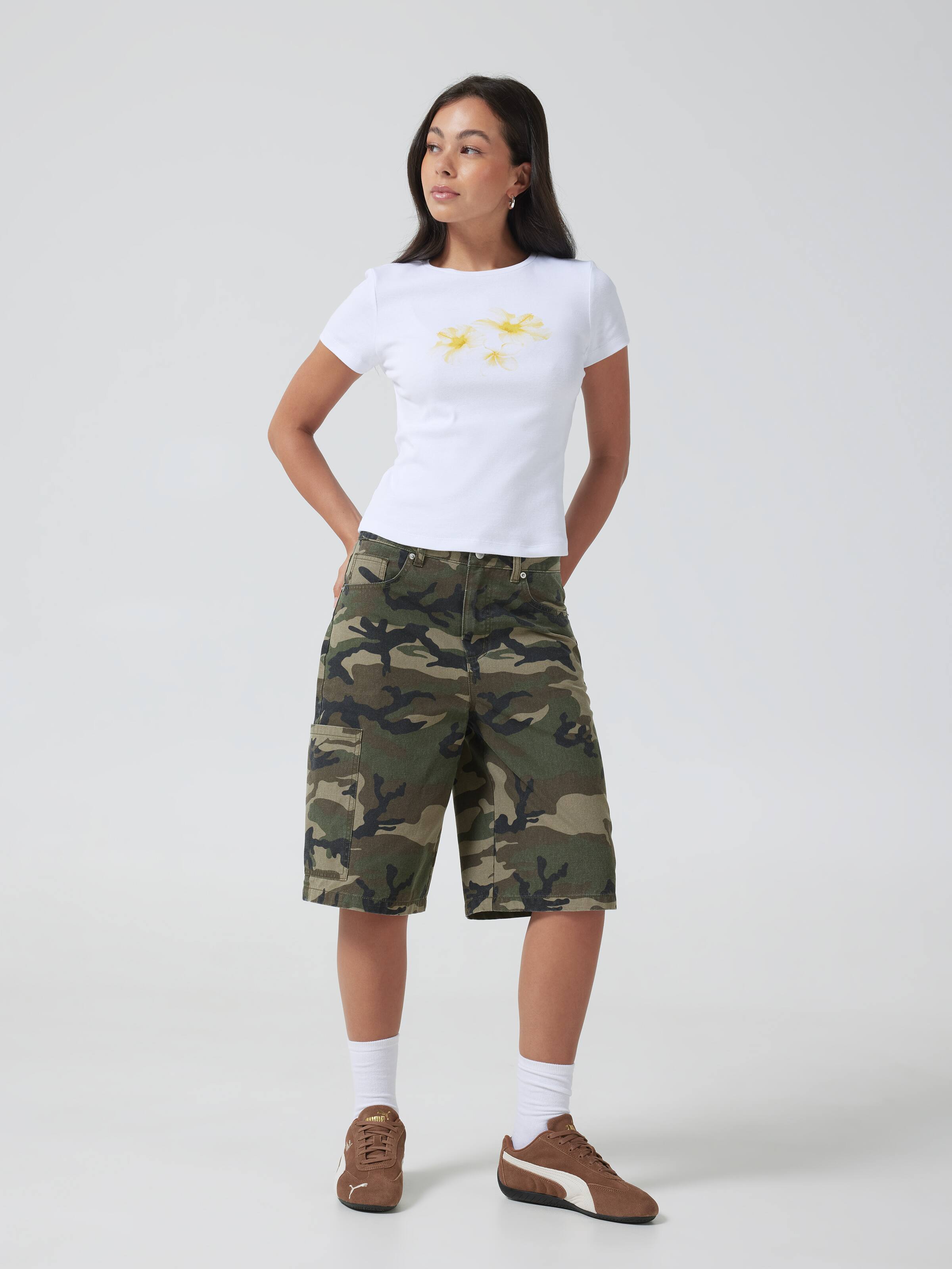 Trio Hibiscus Baby Tee