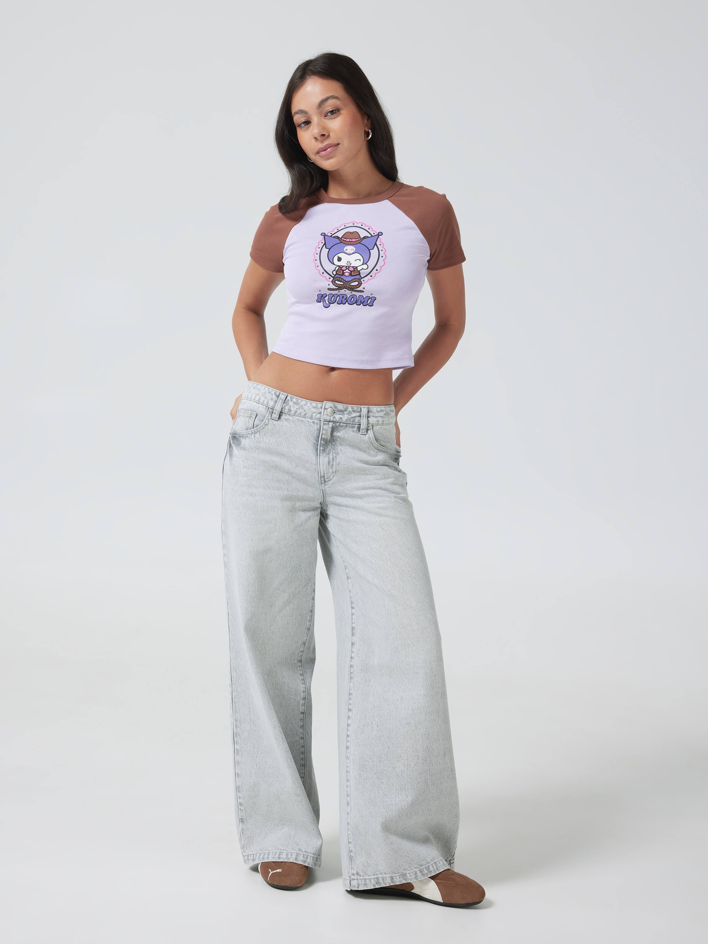 Kuromi Cowboy Baby Raglan Tee