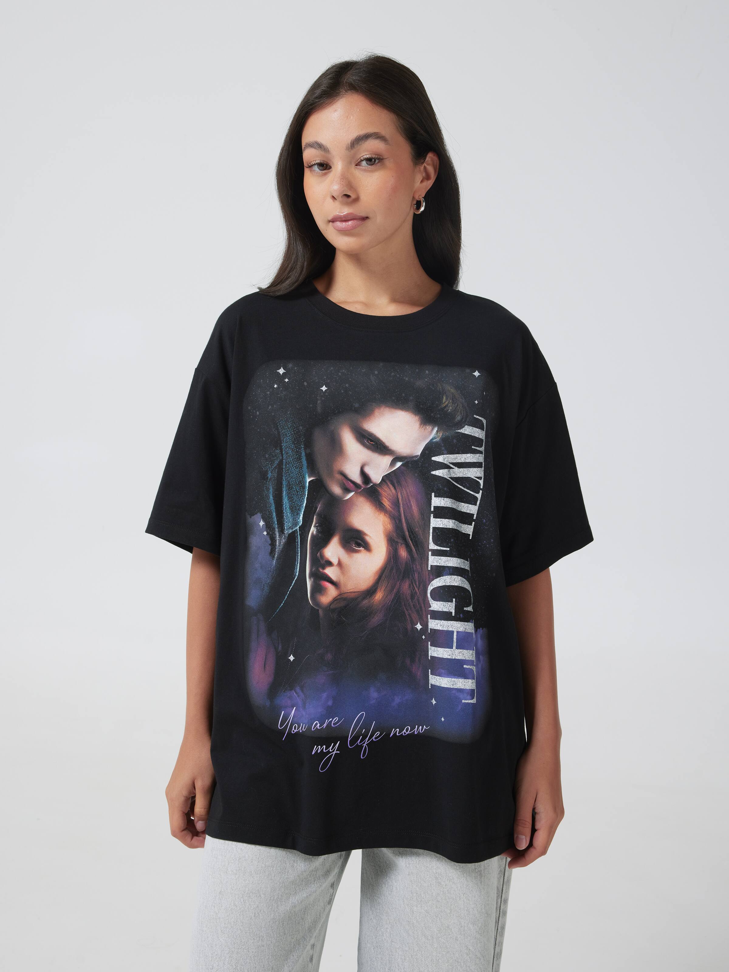 Twilight Glitter Logo Oversized Tee
