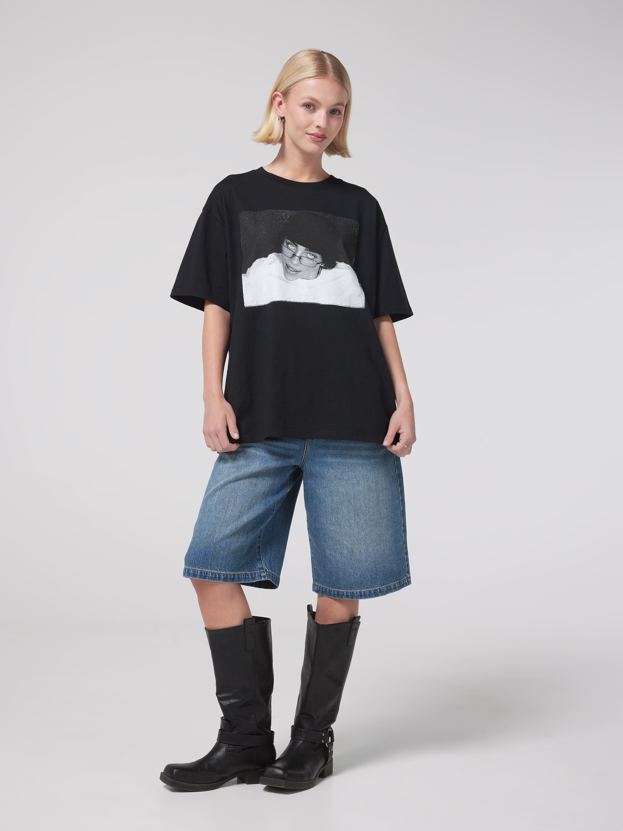 Music Billie College Text Tee