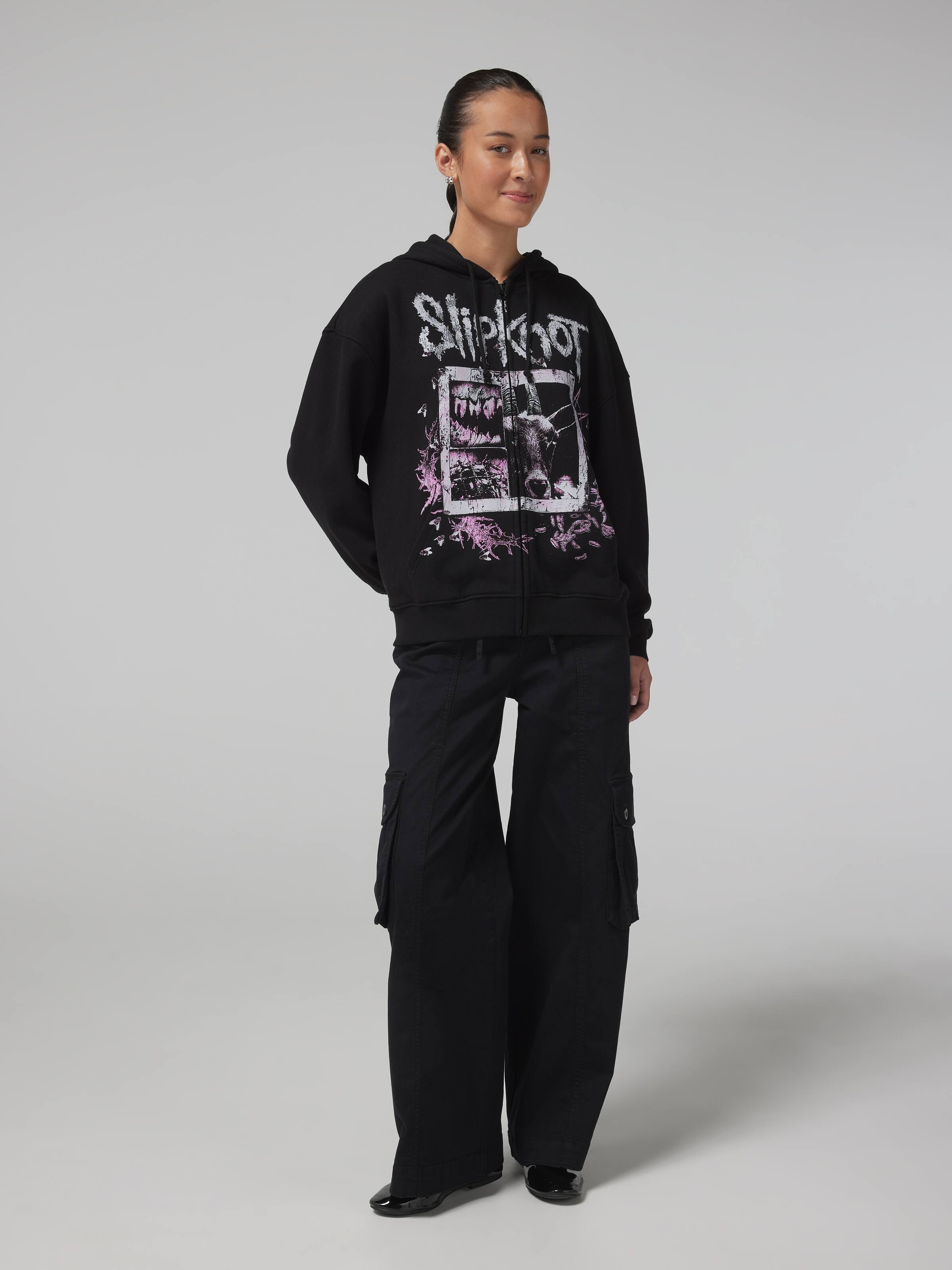 Slipknot Oversized Zip Thru Hoodie