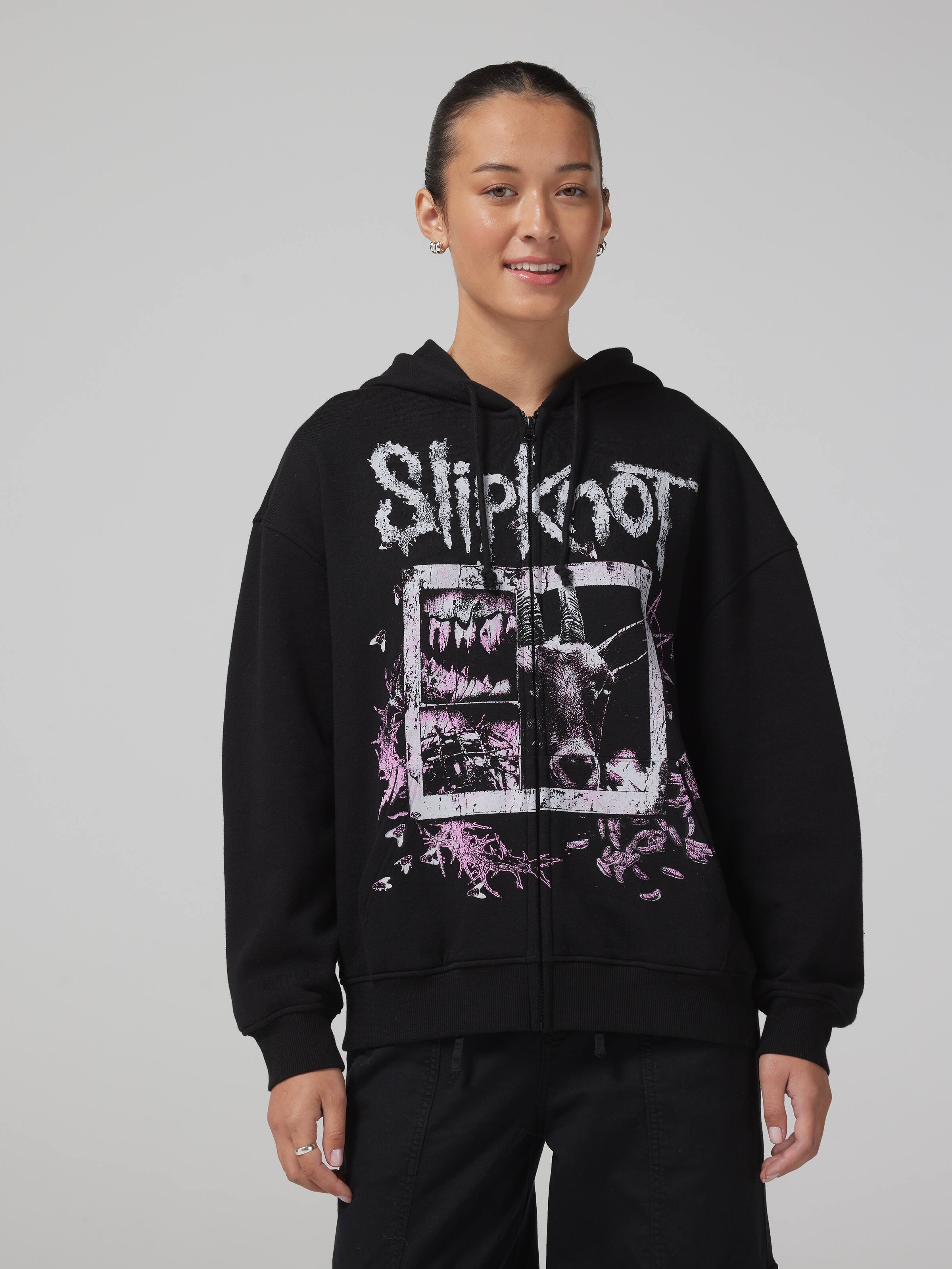 Slipknot Oversized Zip Thru Hoodie