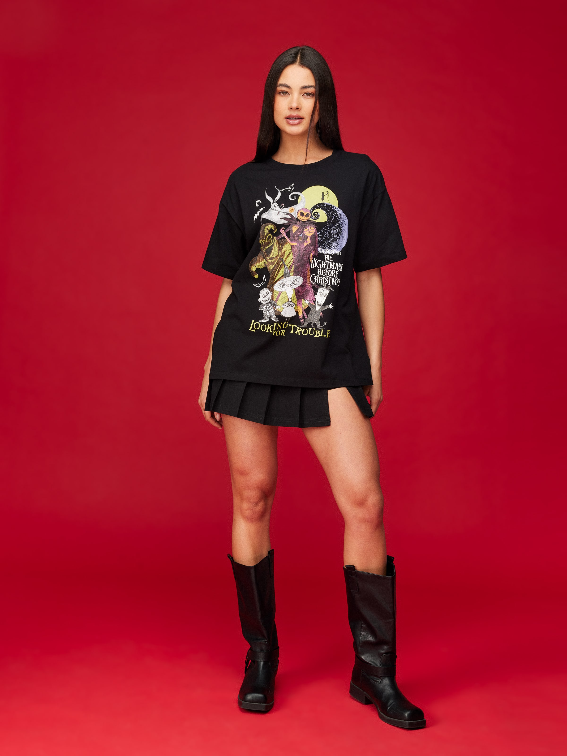 Nightmare Before Xmas Oversized Tee