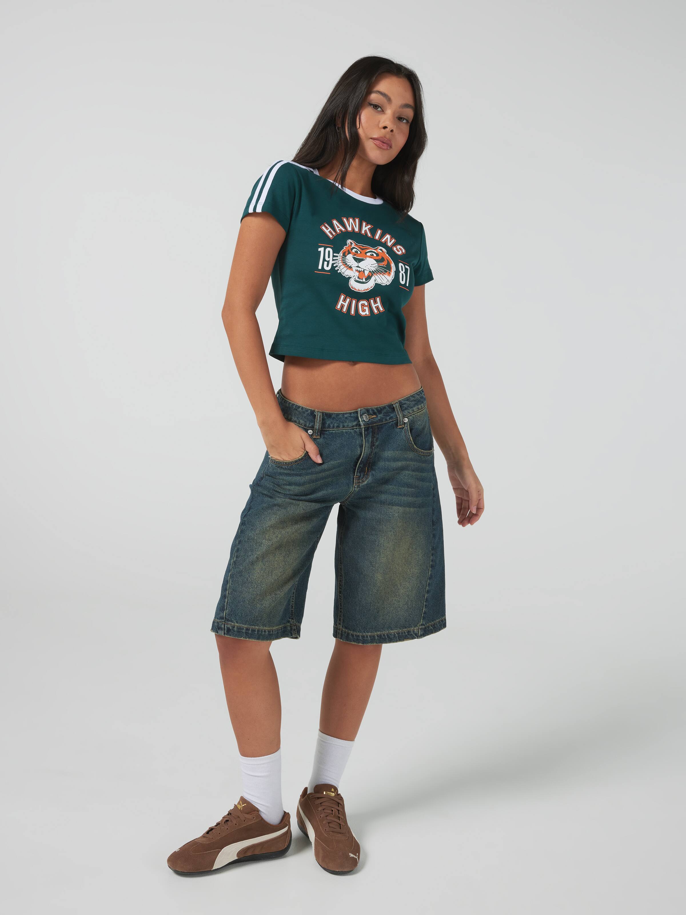 Stranger Things Hawkins Taped Baby Tee