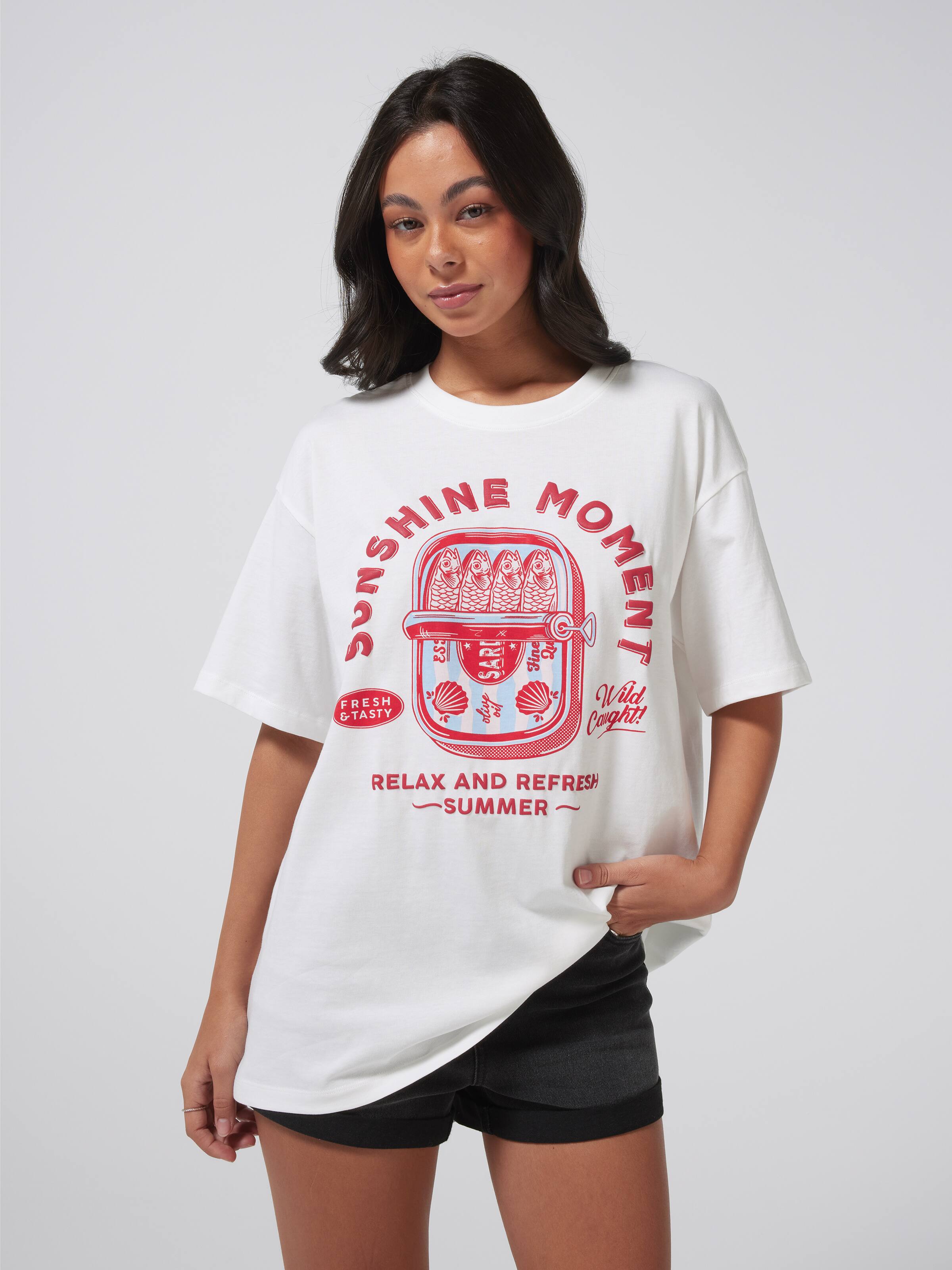 Sunshine Moment Oversized Tee