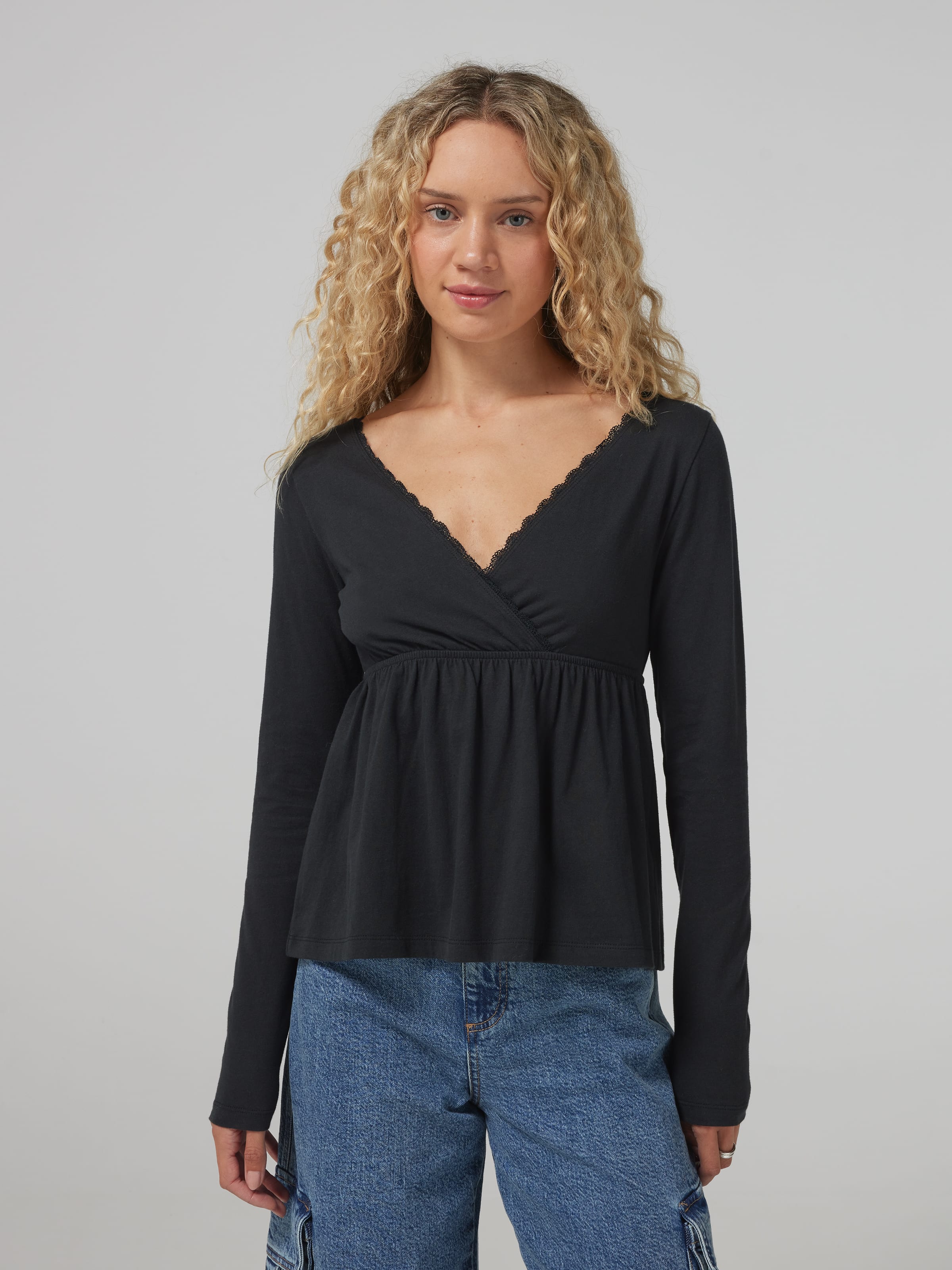 Long Sleeve Babydoll Top