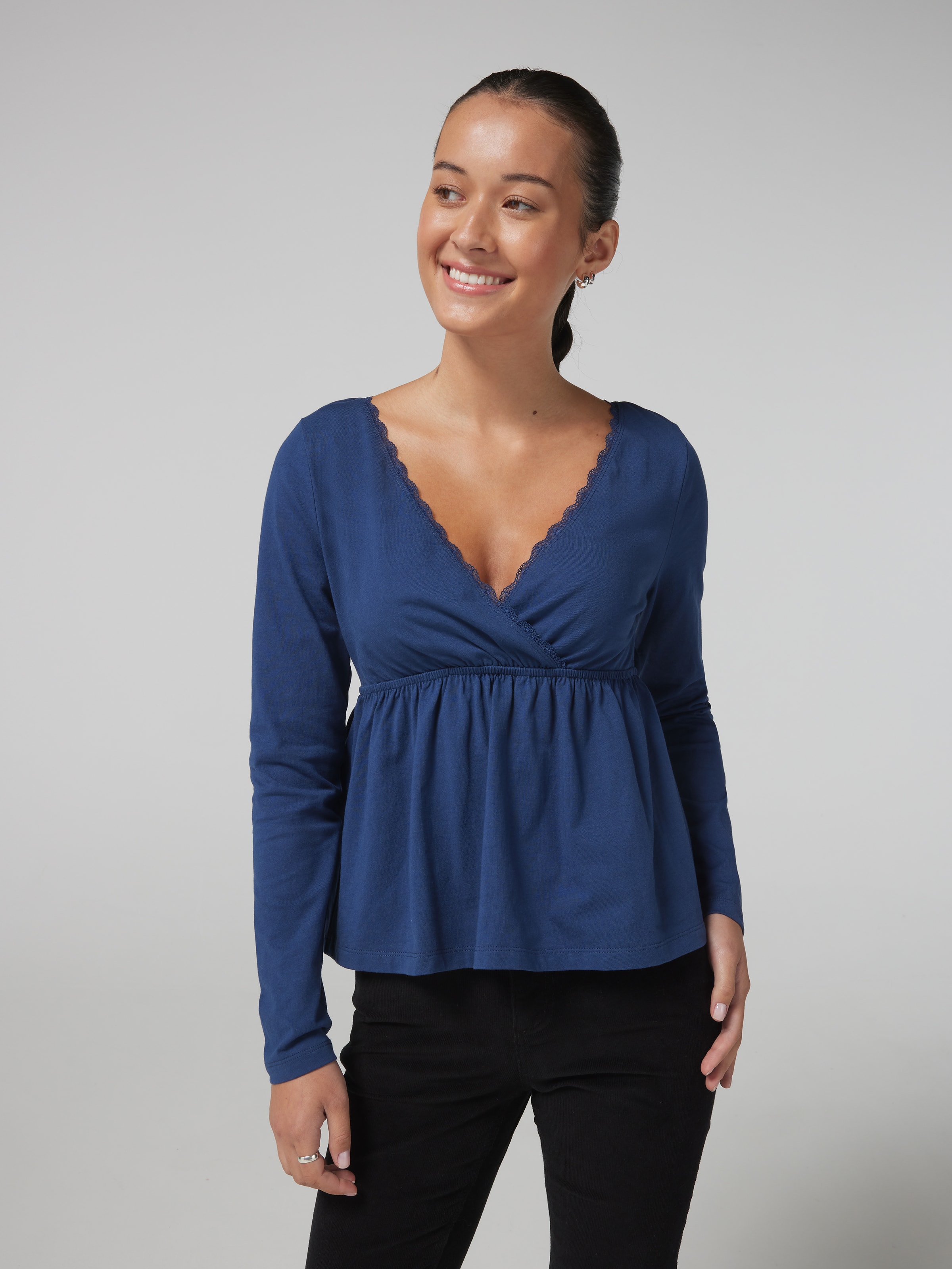 Long Sleeve Babydoll Top