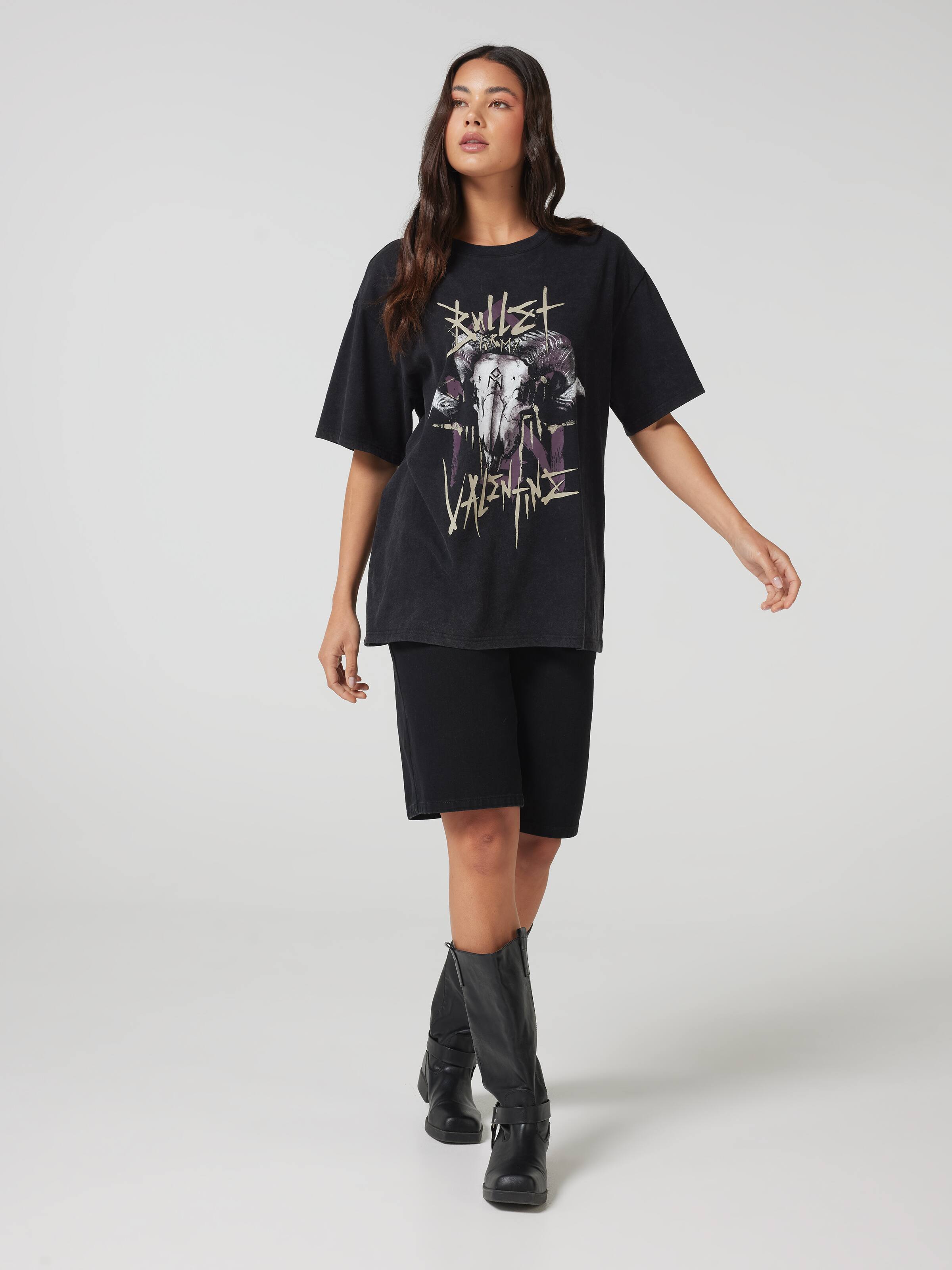 Music Bullet 4 My Valentine Oversized Tee
