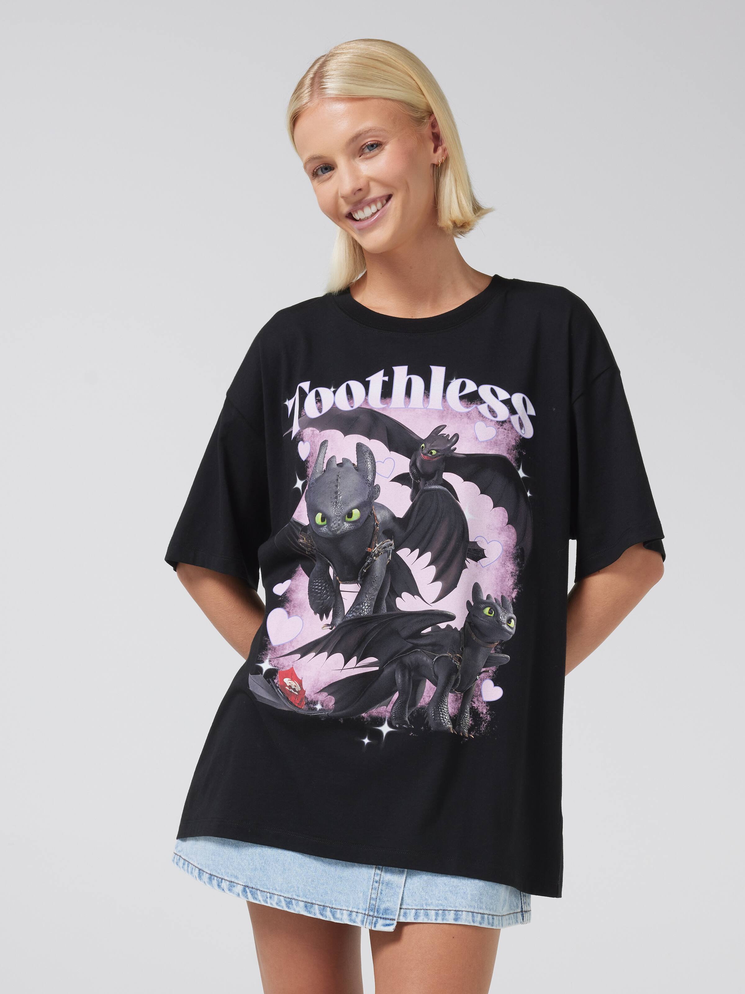 H2tyd Toothless Oversized Tee