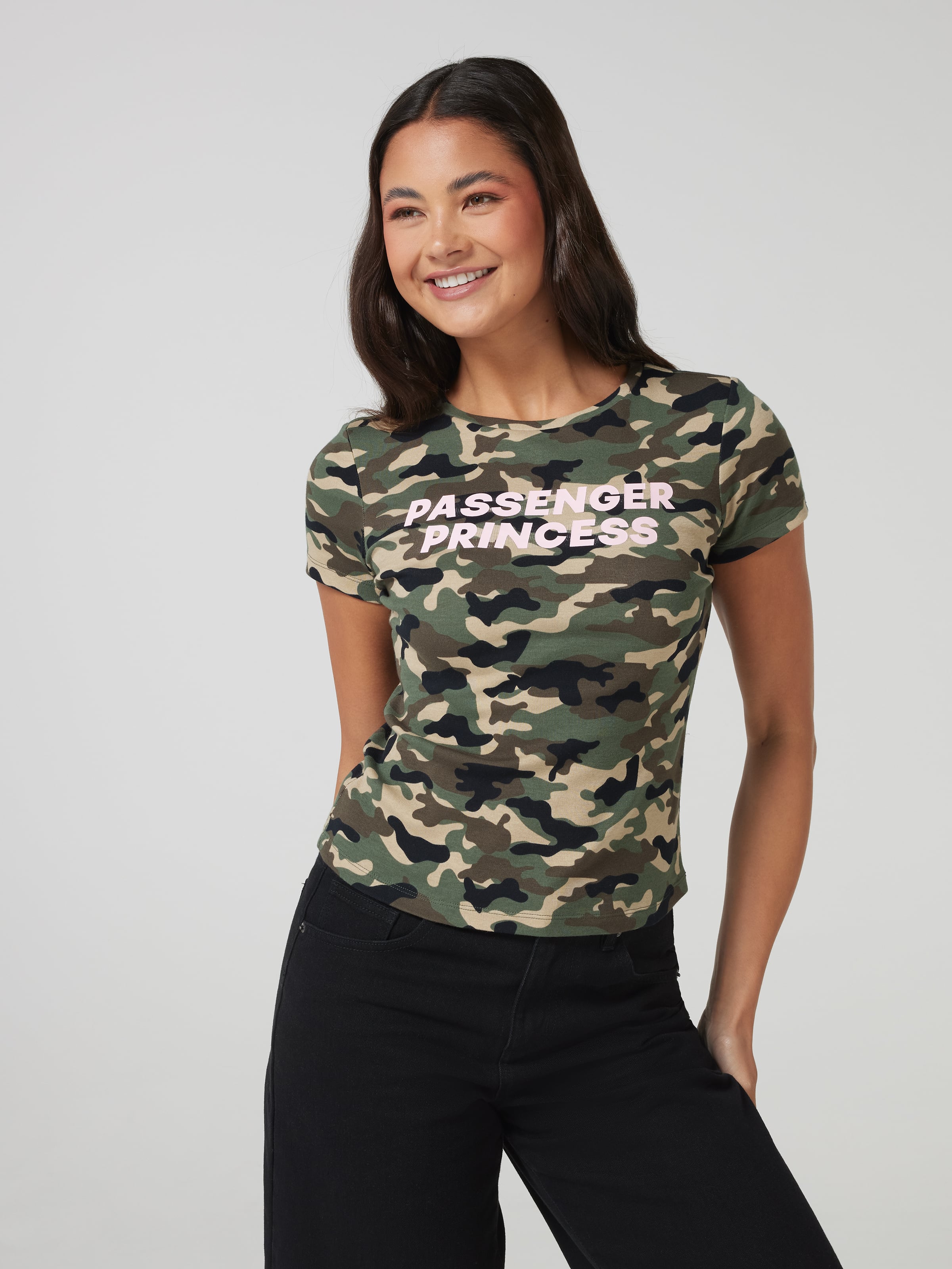 Passenger P Camo Baby Tee