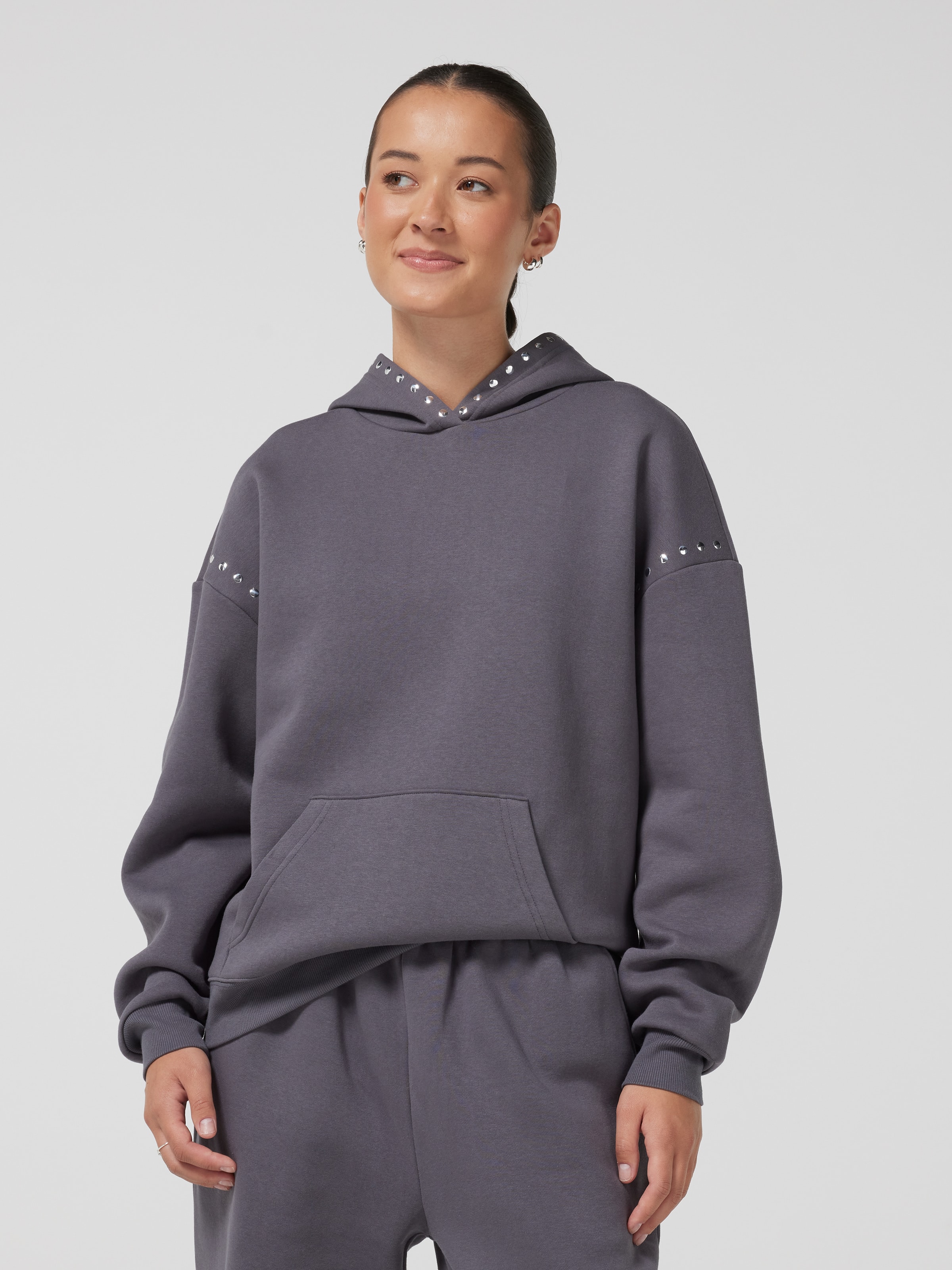 Studded Oversized Hoodie