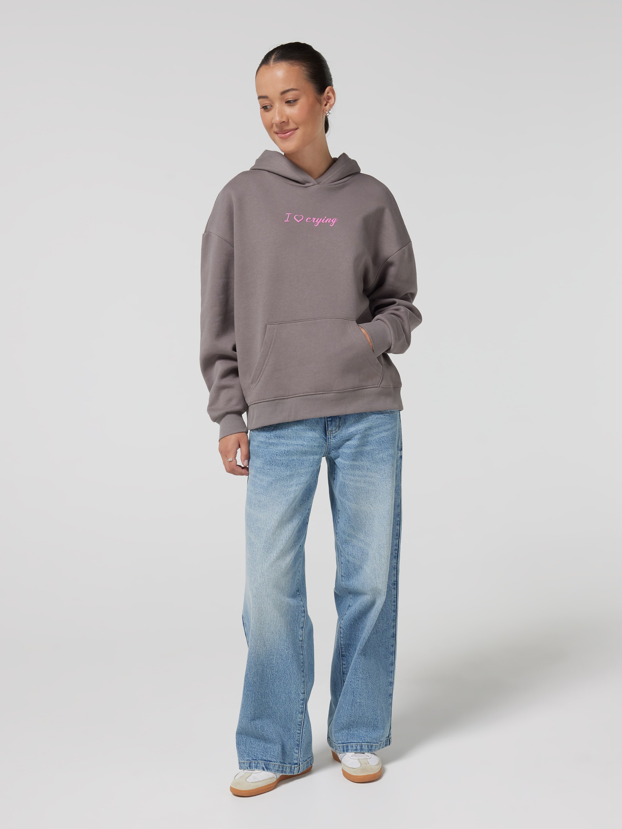 Crying Therapy Oversized Hoodie