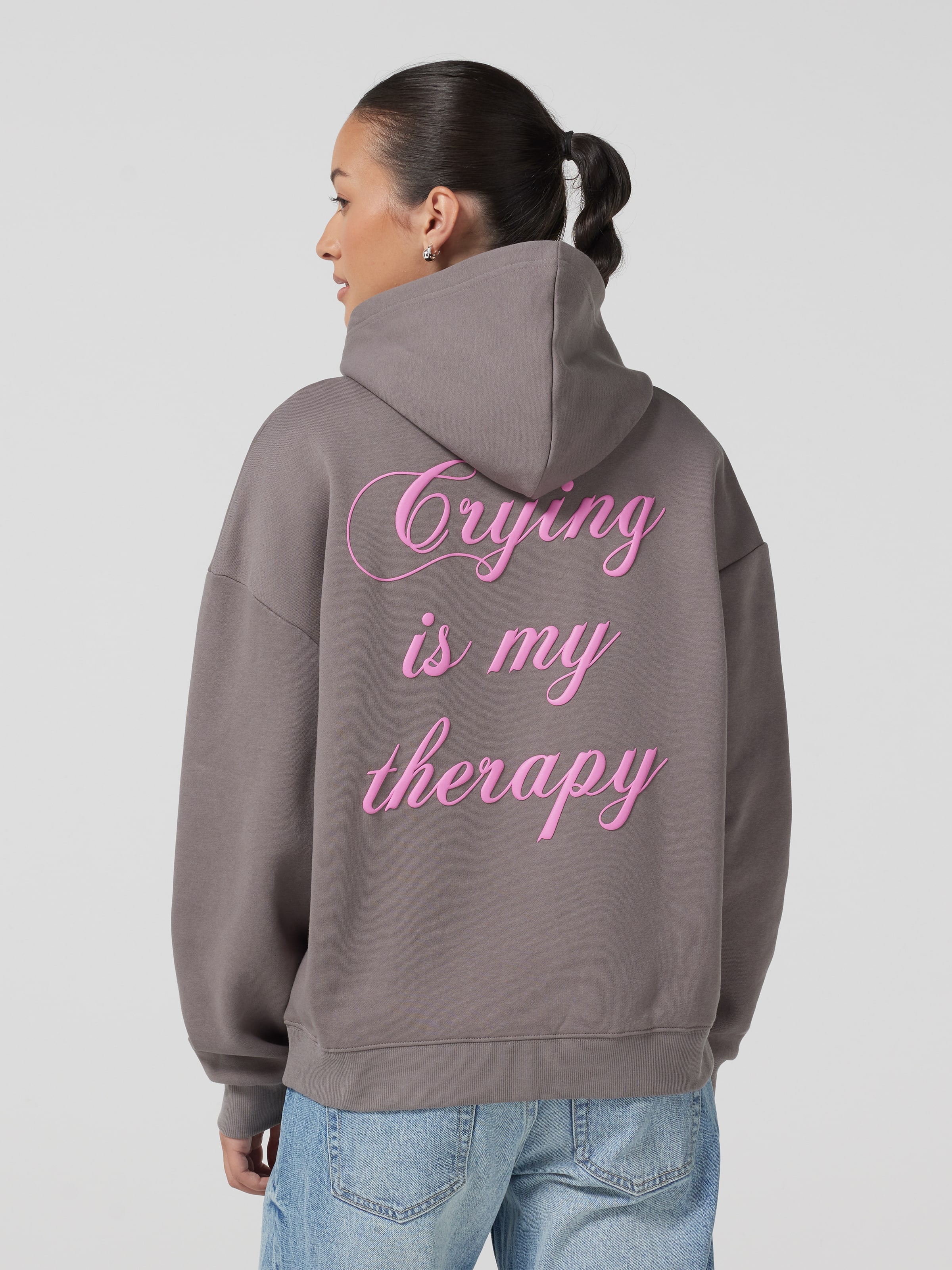 Crying Therapy Oversized Hoodie