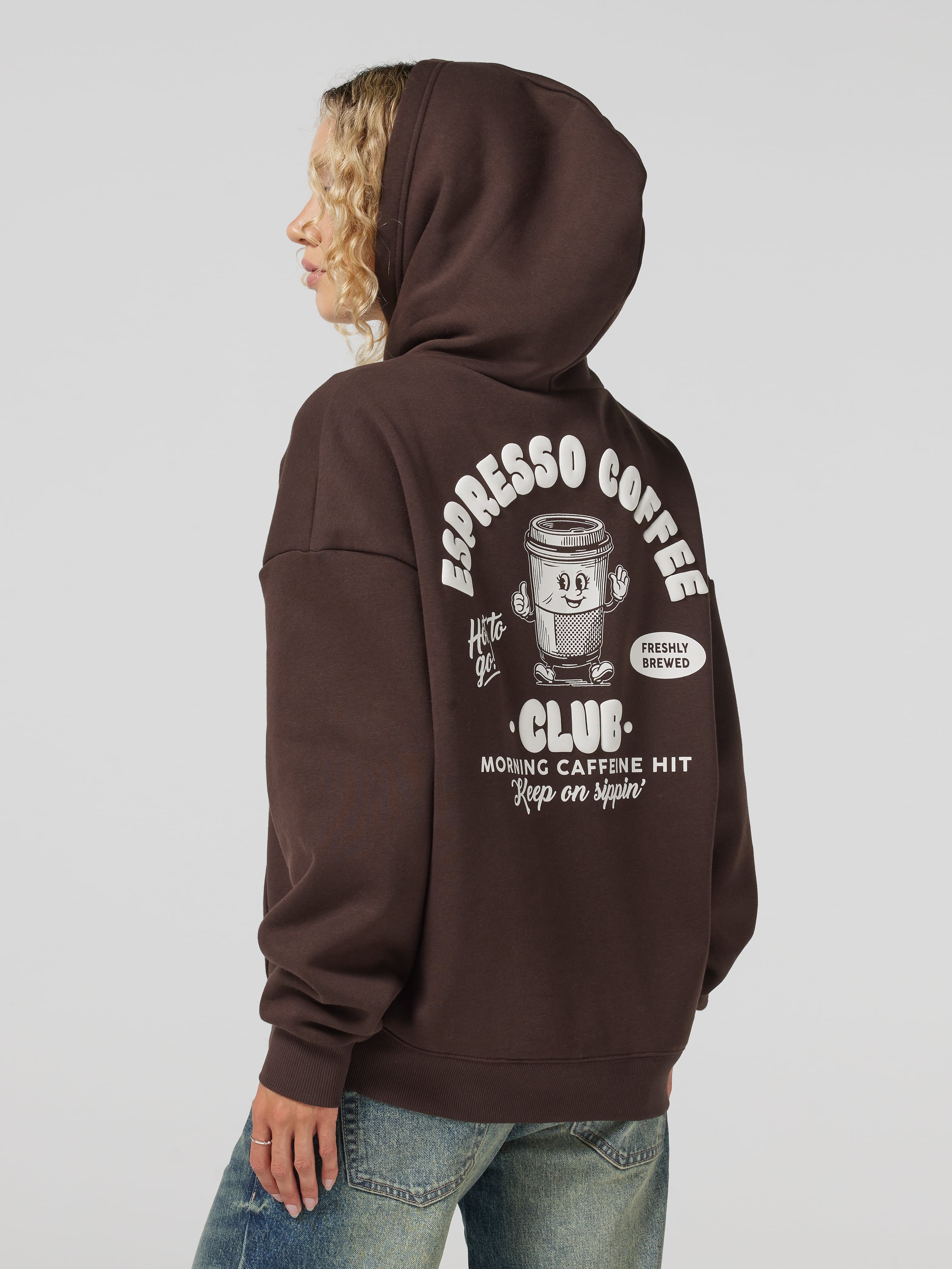 Coffee Club Oversized Hoodie