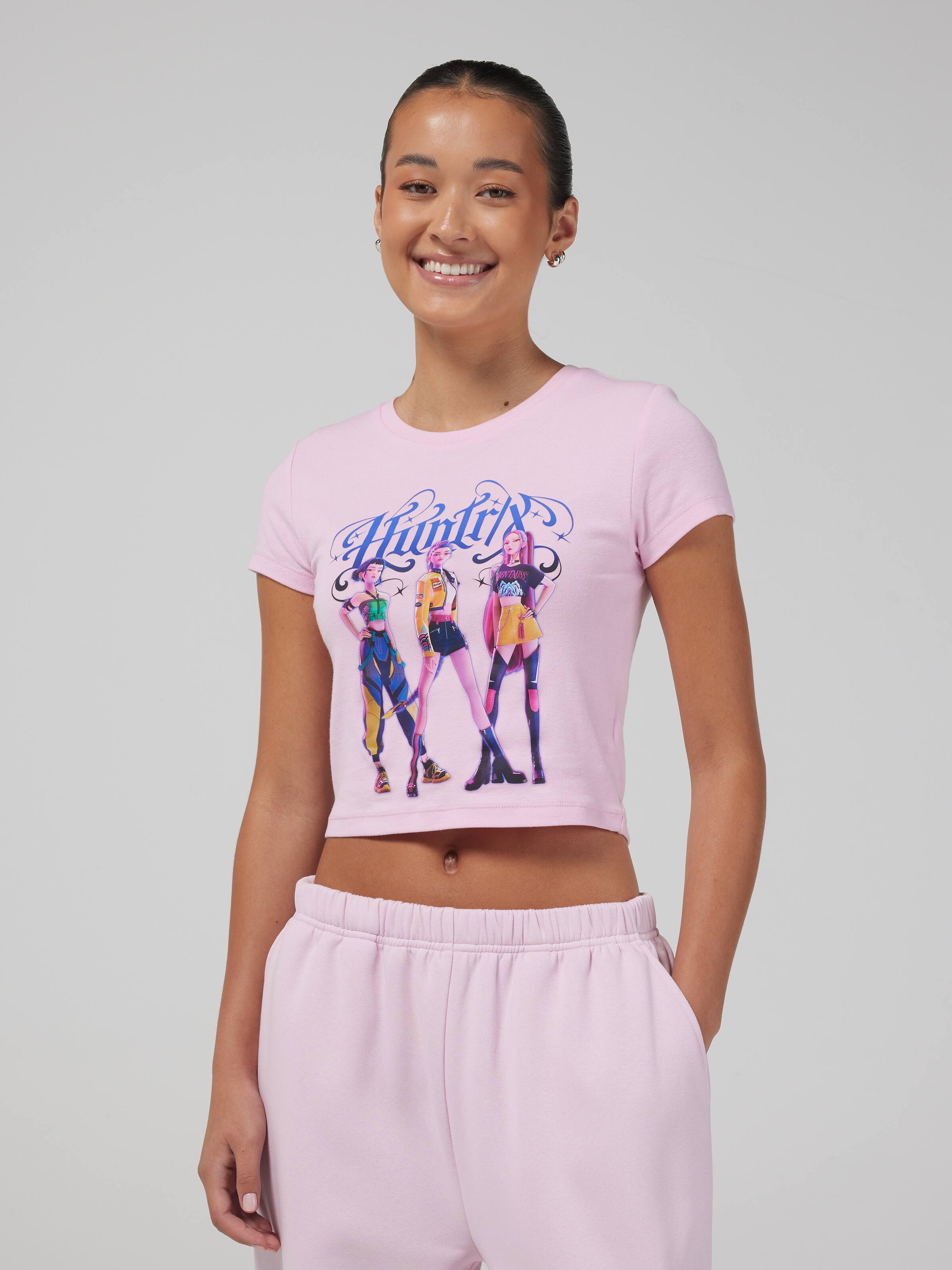 Kpop Trio Hearts Baby Tee