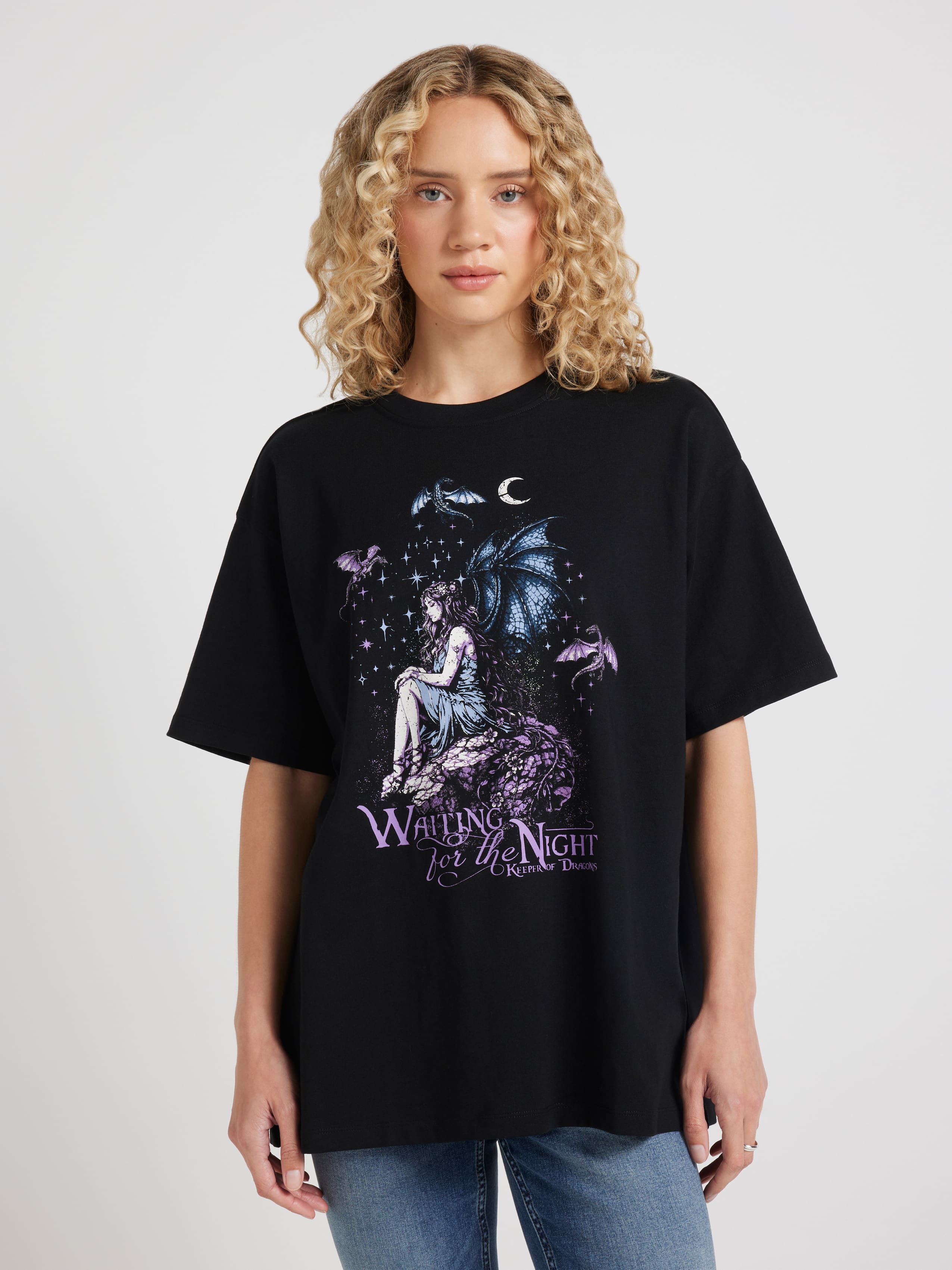 Waiting For The Night Over Size Tee