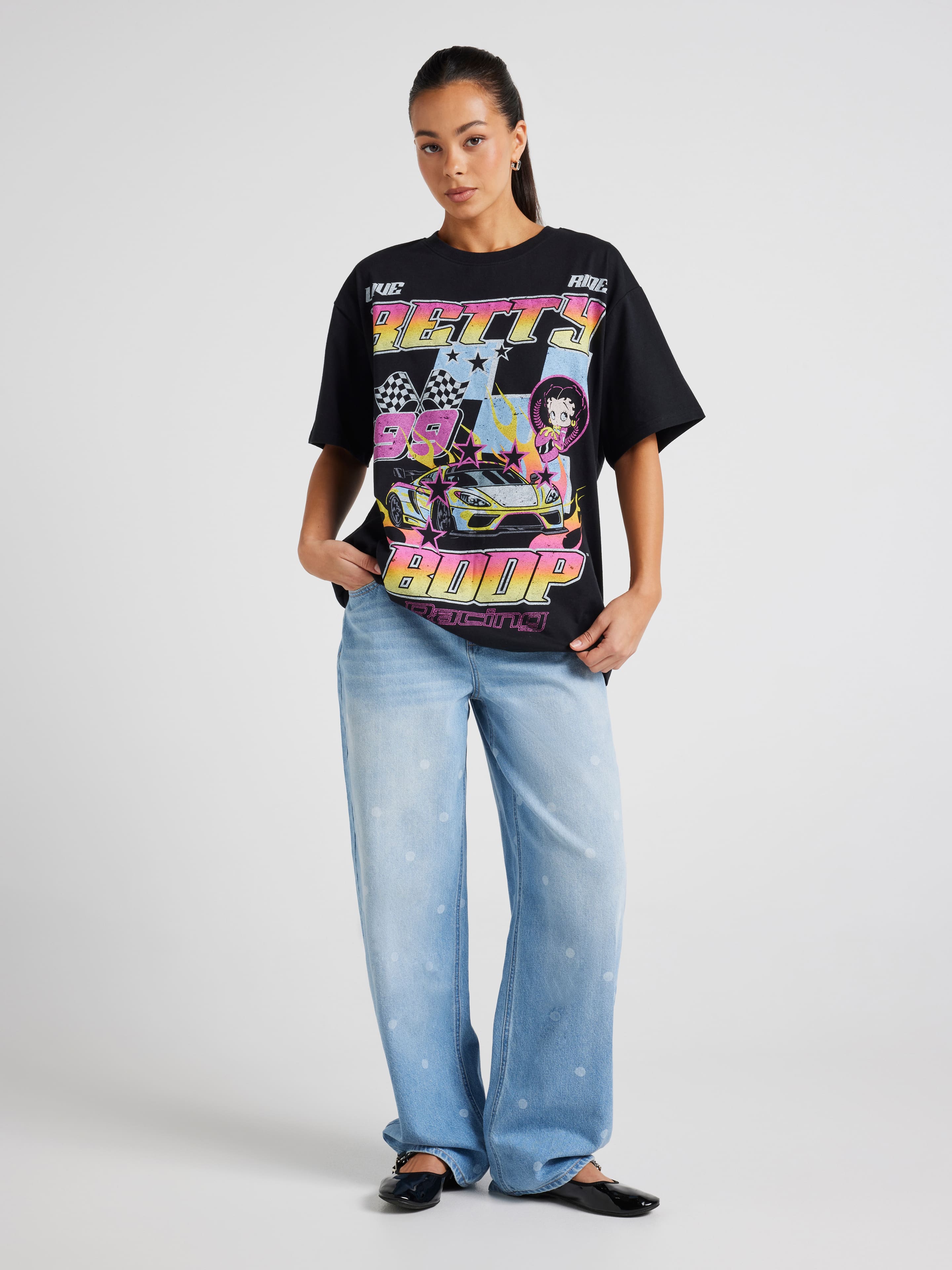 Betty Boop Moto Oversized Tee