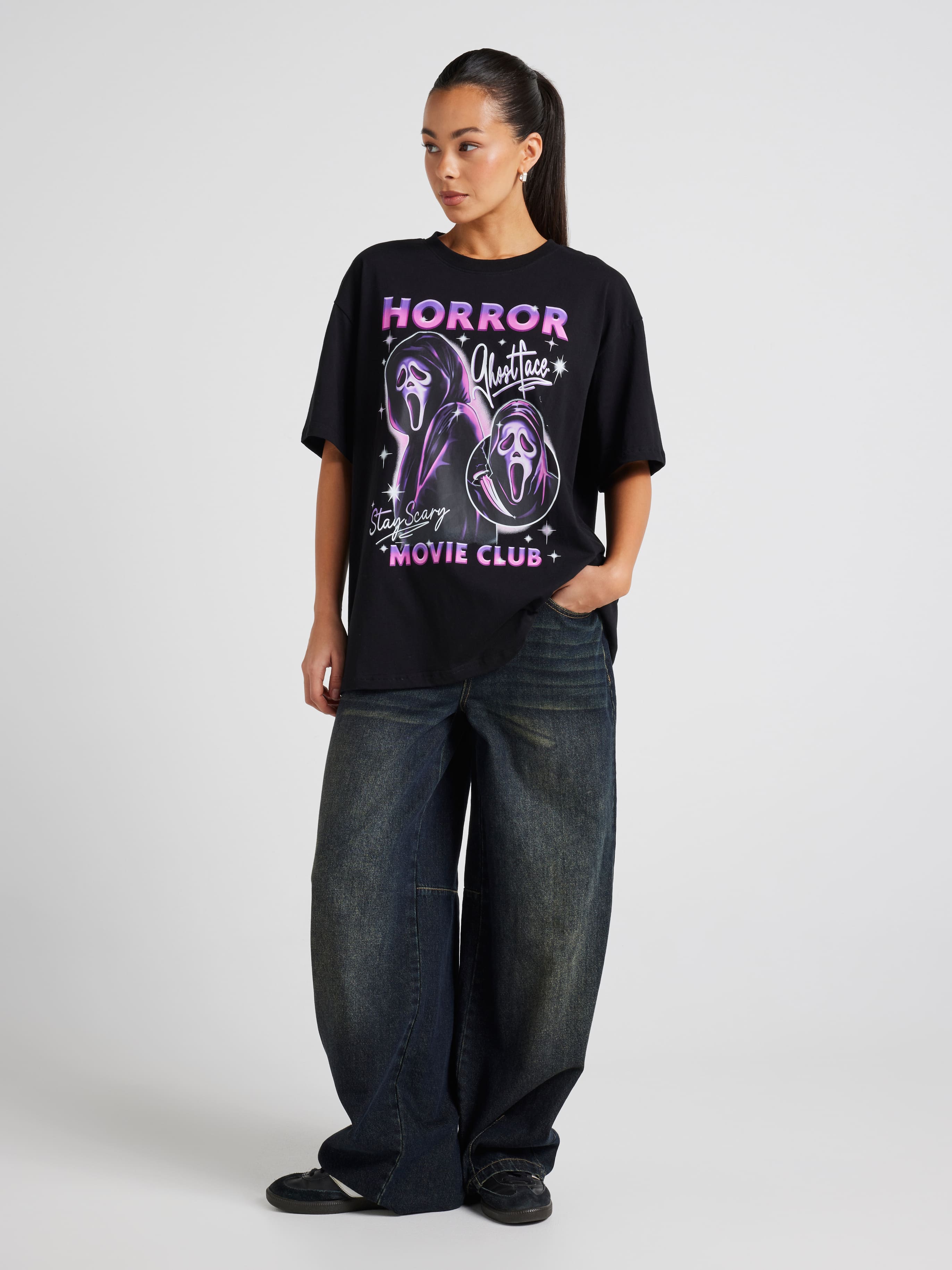 Ghostface Movie Club Oversized Tee