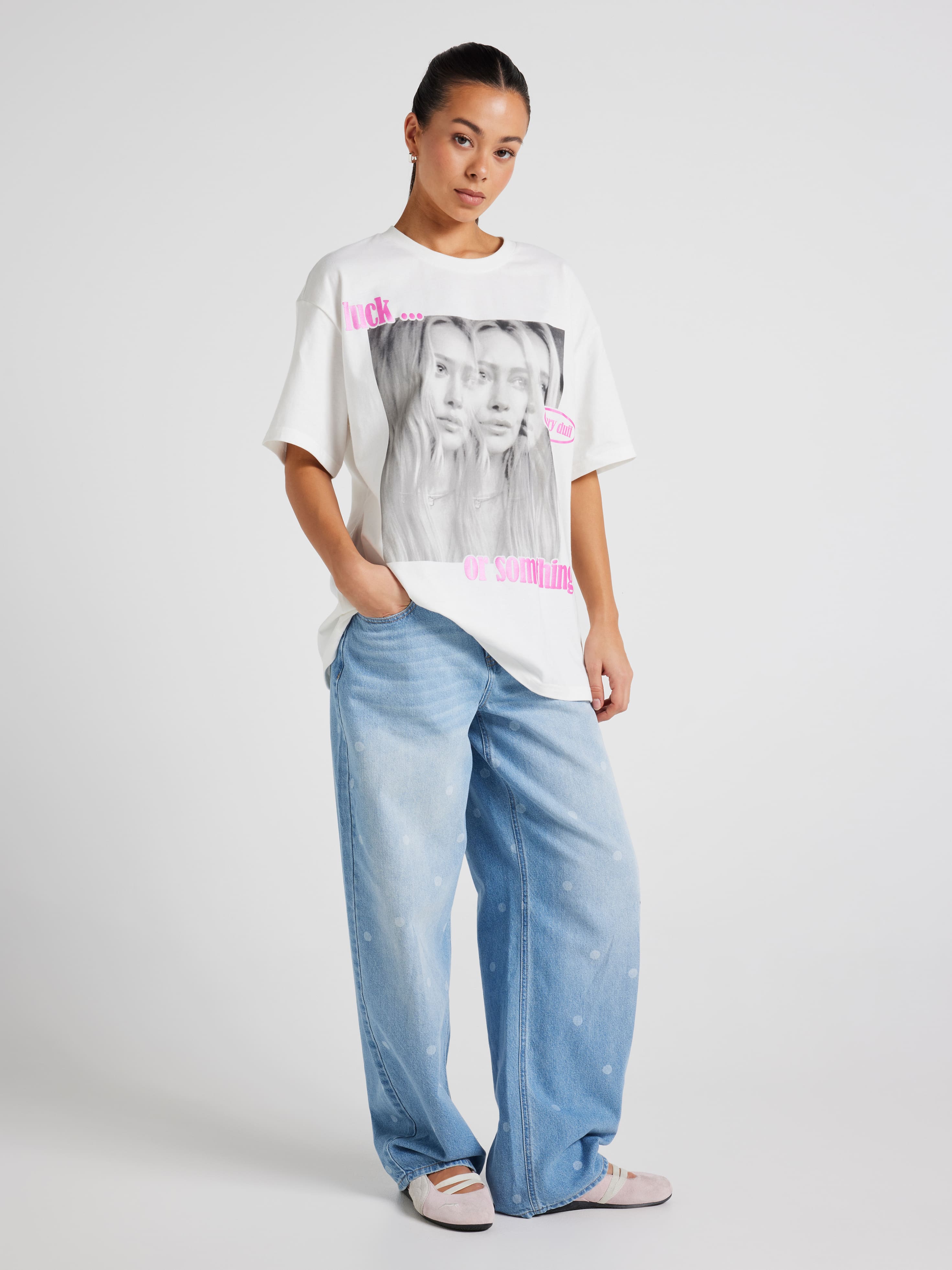 Hilary Duff Luck Oversized Tee