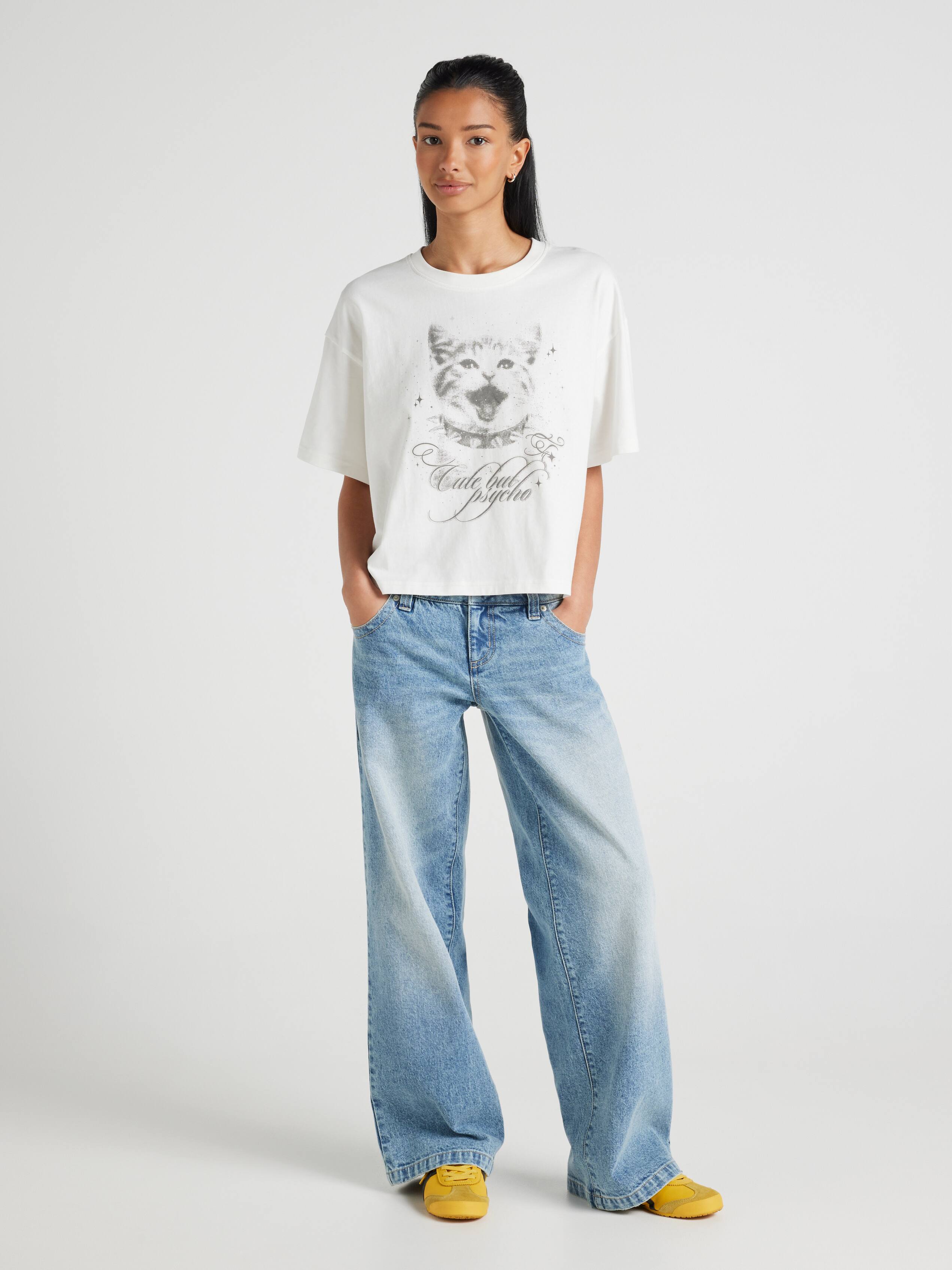 Cute But Psycho Kitty Boxy Tee