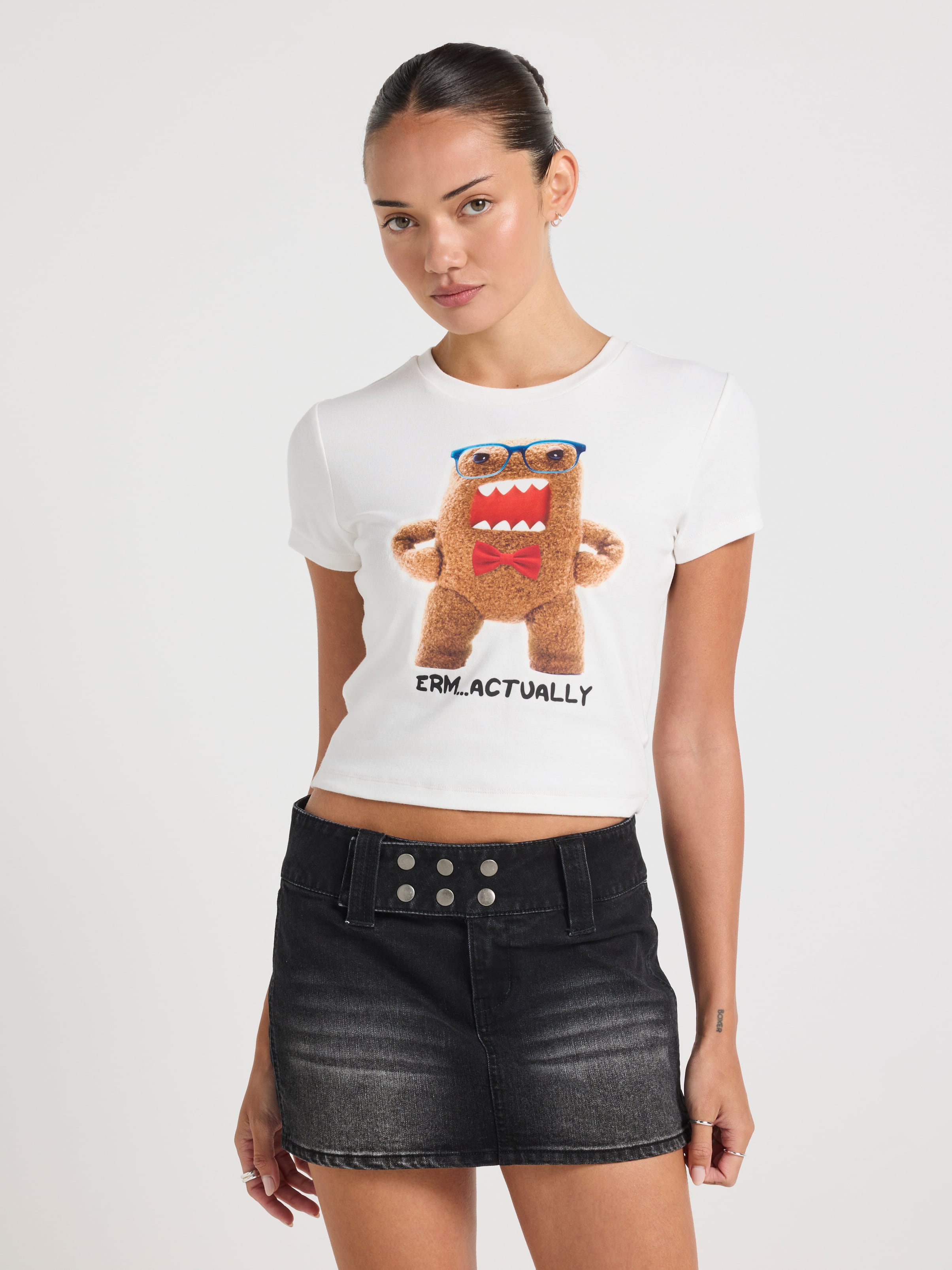 Domo Erm Actually Baby Tee