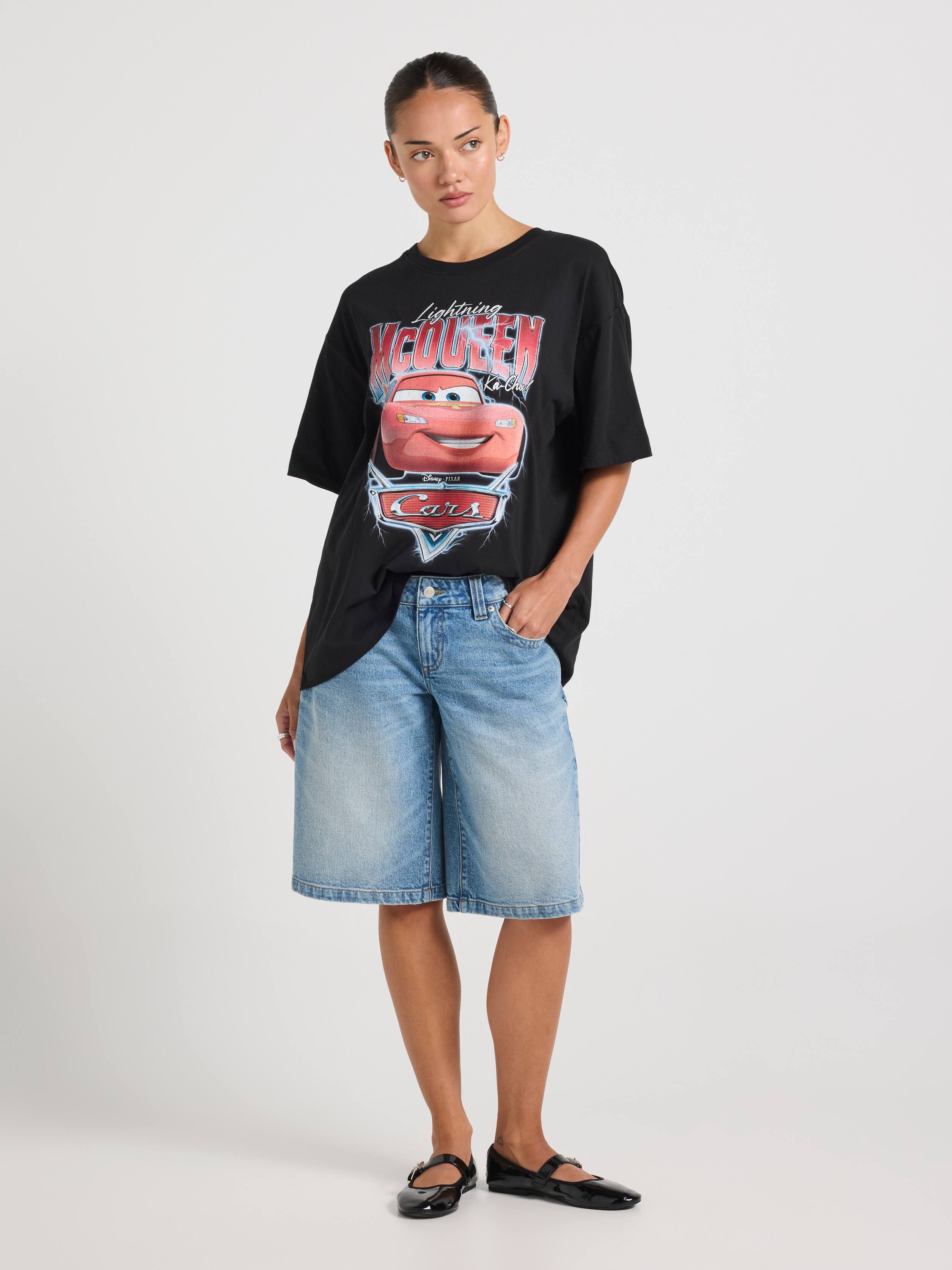 Lightning Mcqueen Vintage Over Size Tee