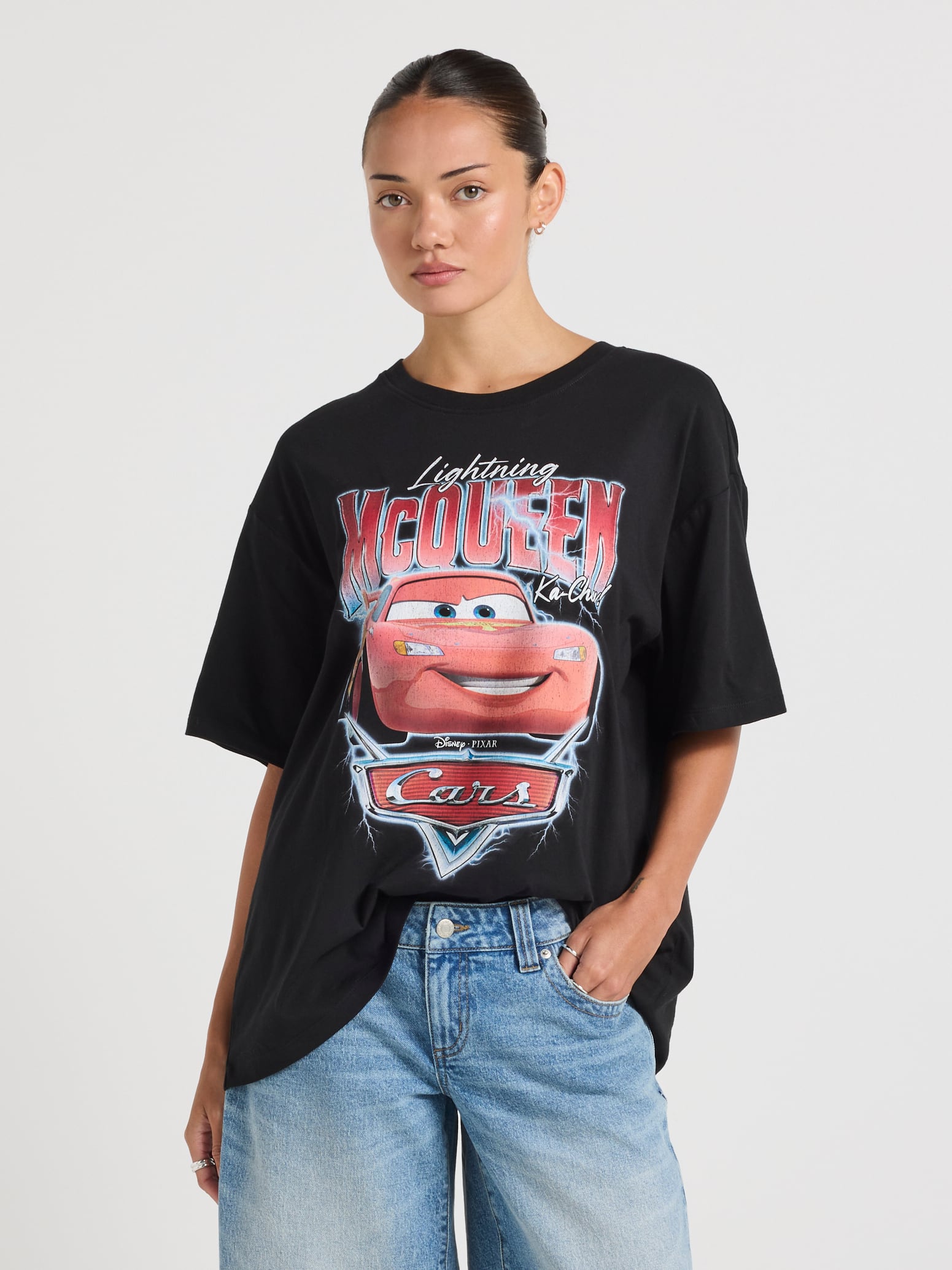Lightning Mcqueen Vintage Over Size Tee
