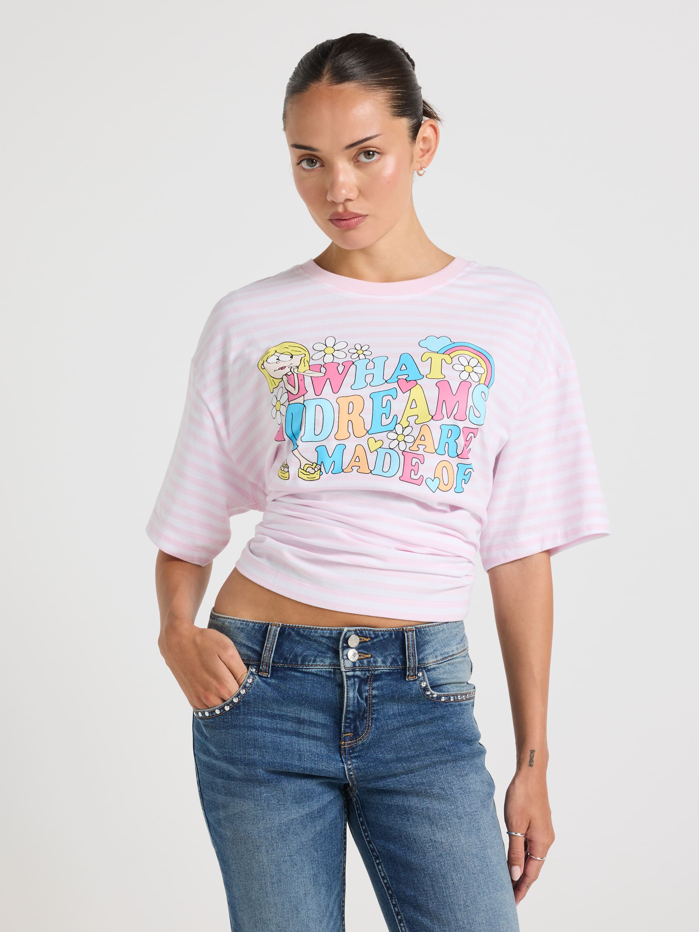 Lizzie Stripe Over Size Tee