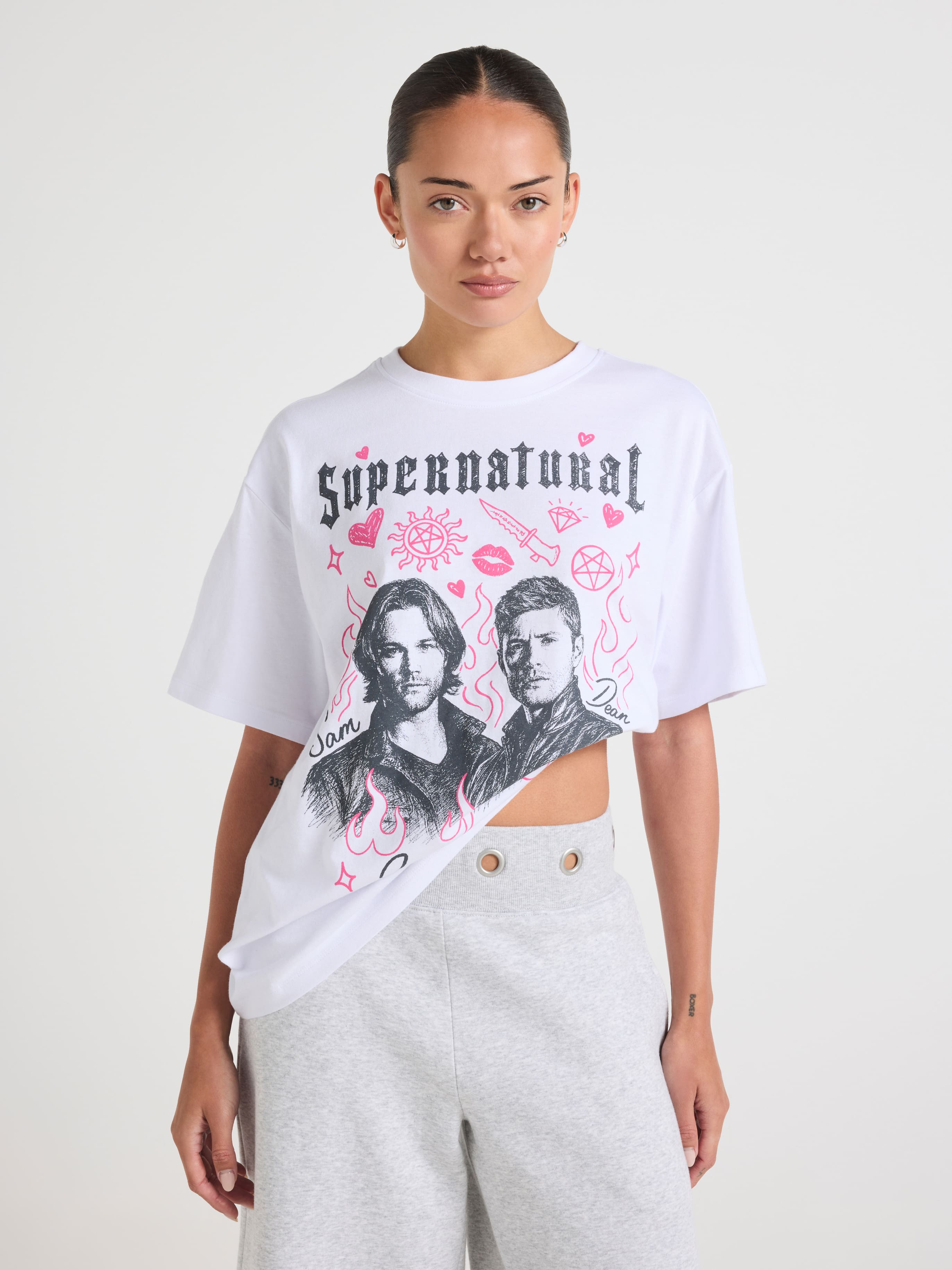 Supernatural Scrapbook Oversized Tee
