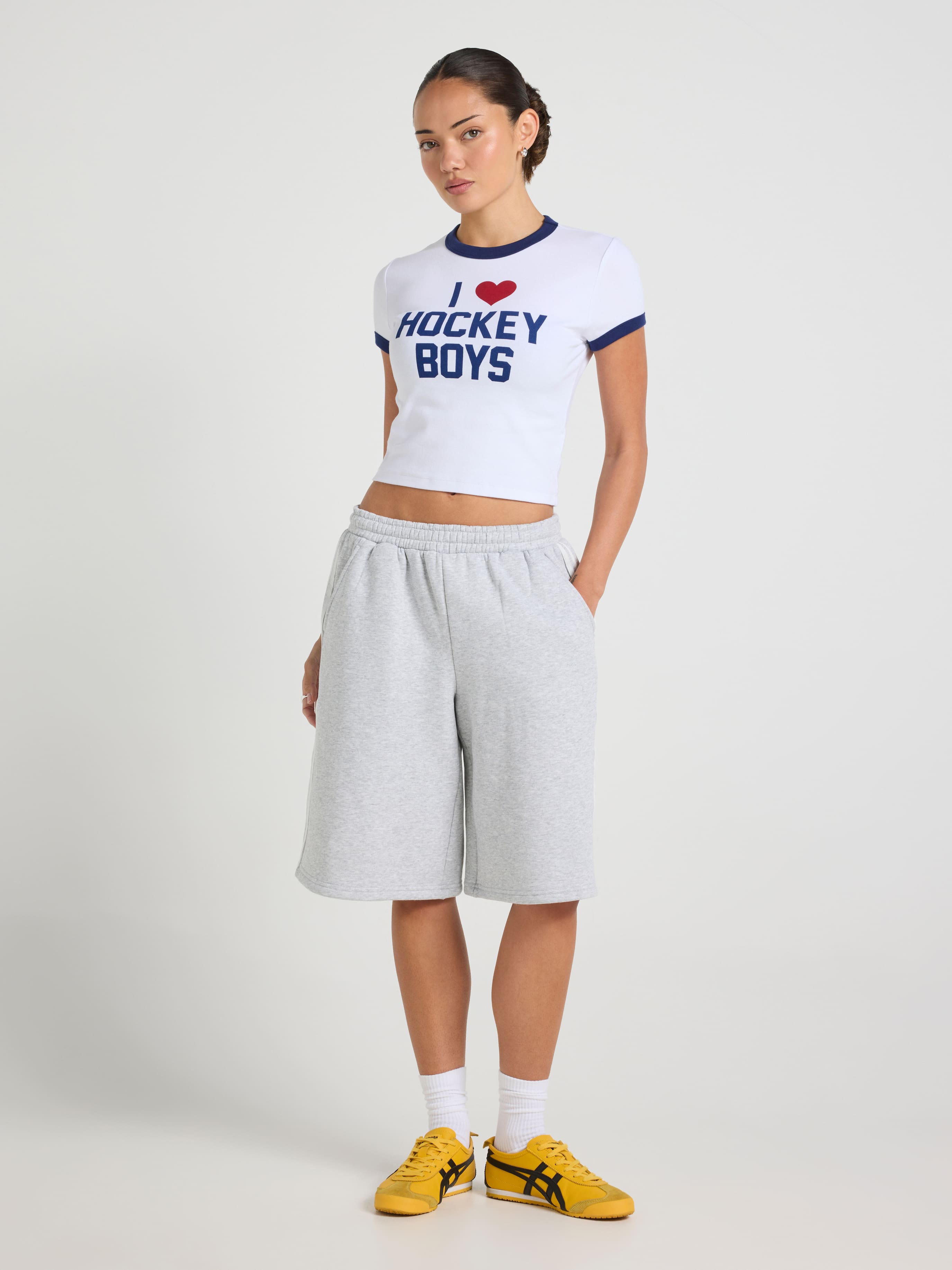 I Love Hockey Boys Baby Tee