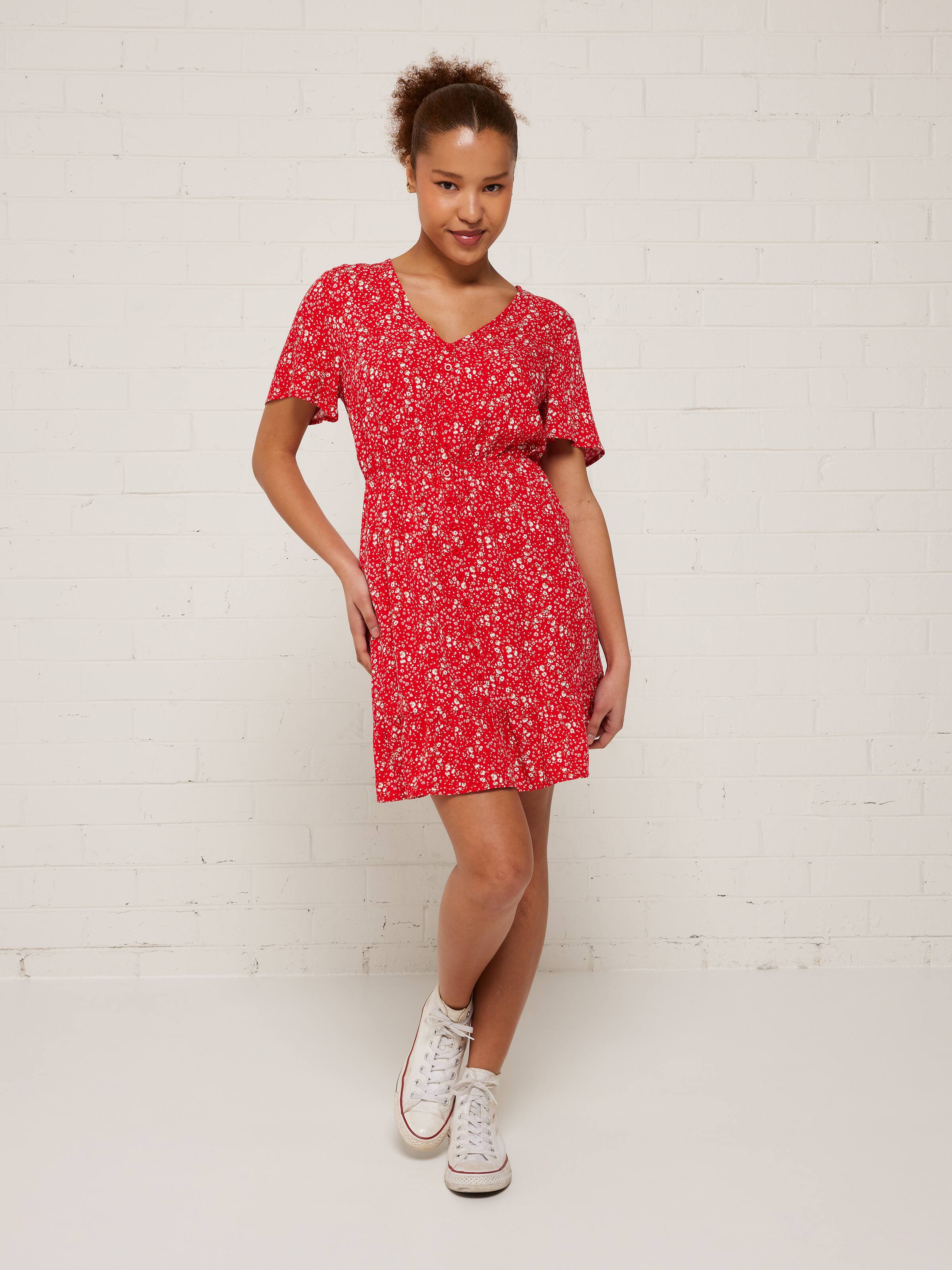 Paige Button Thru Dress