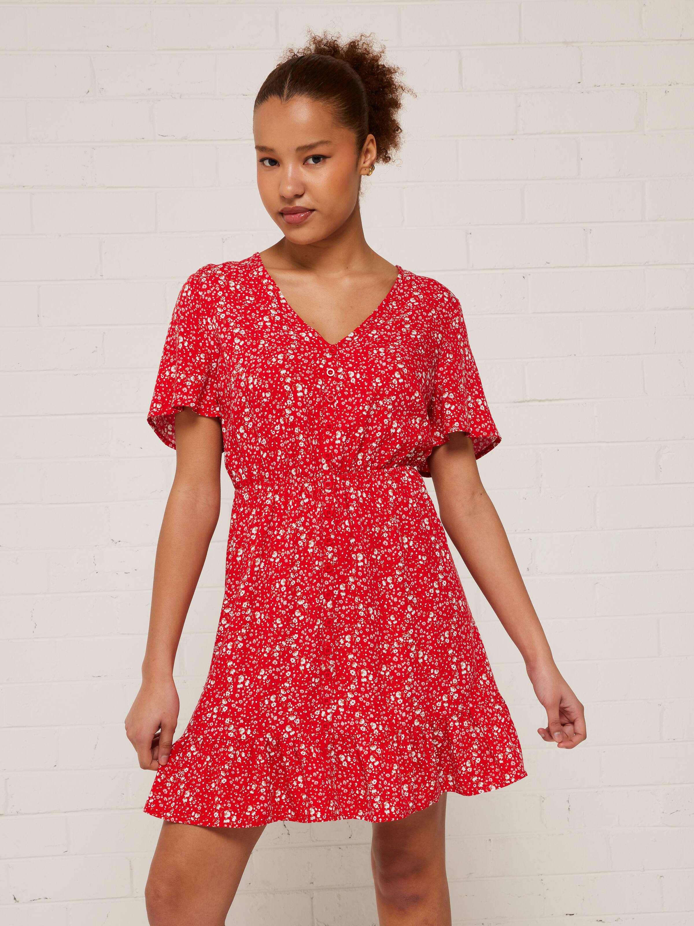 Paige Button Thru Dress