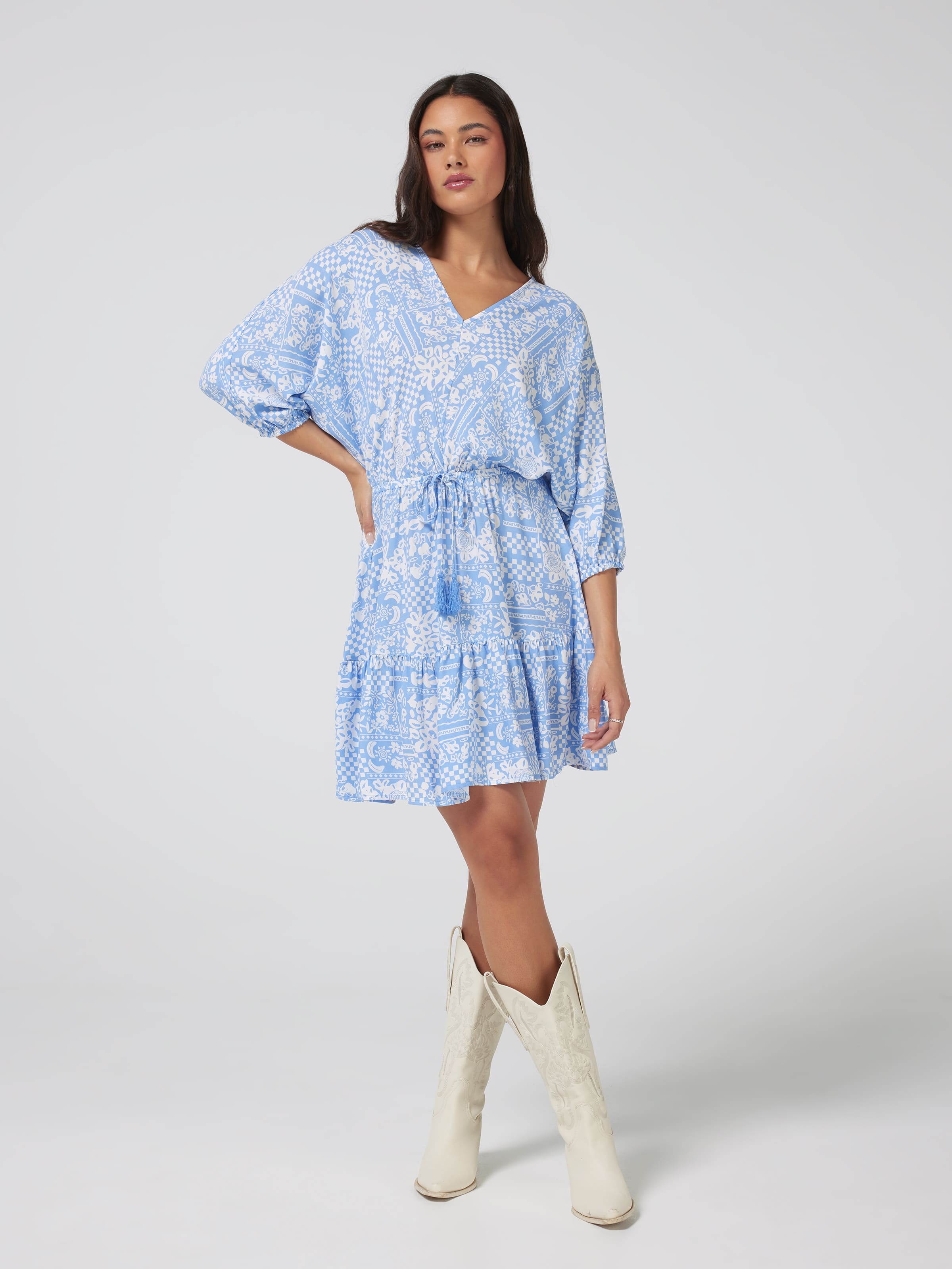 Alexa V Neck Mini Dress