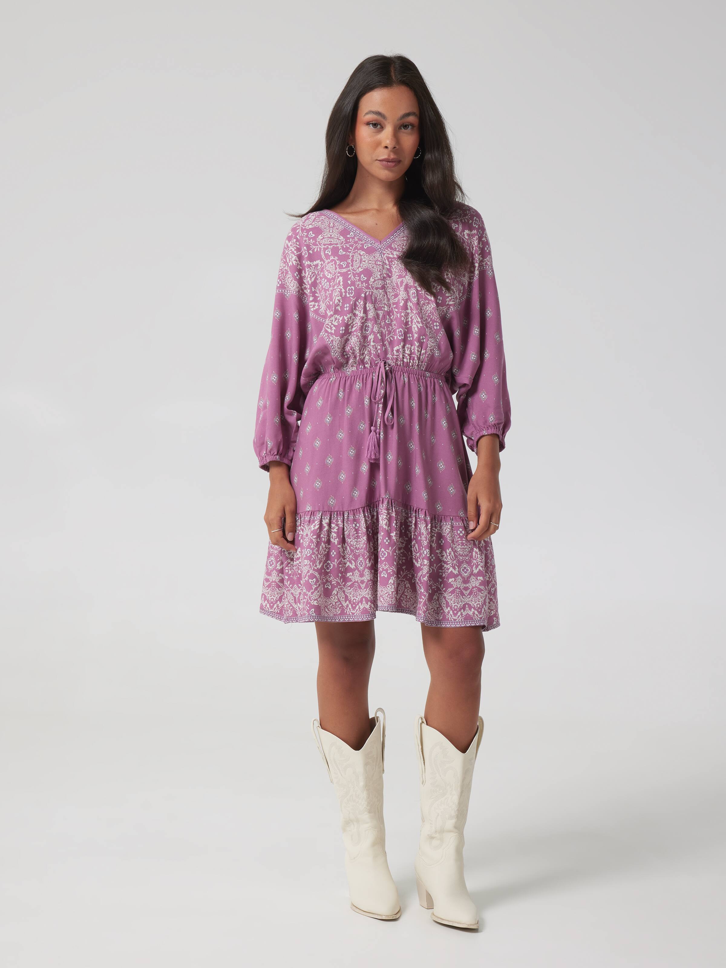 Alexa V Neck Mini Dress