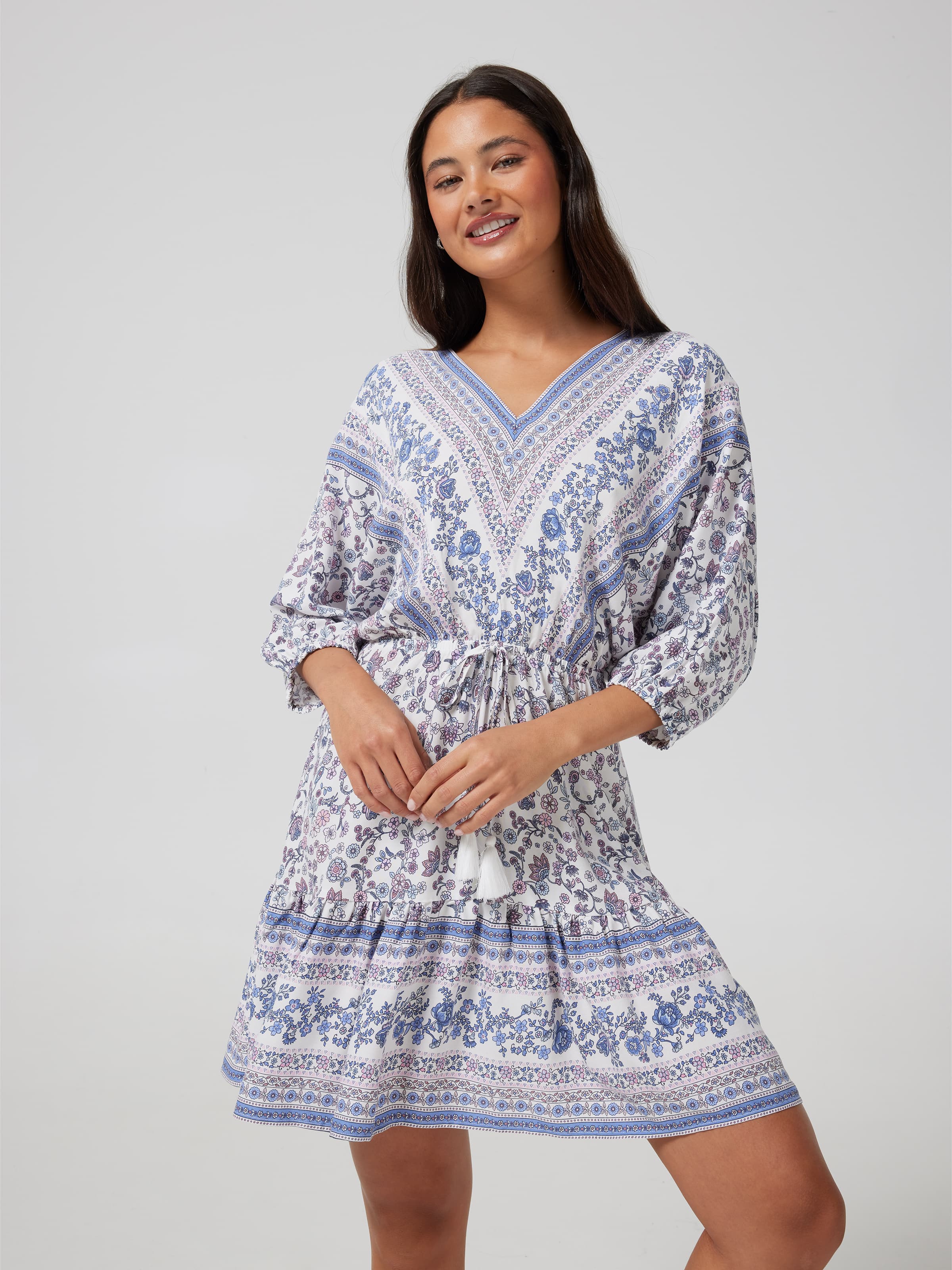 Alexa V Neck Mini Dress
