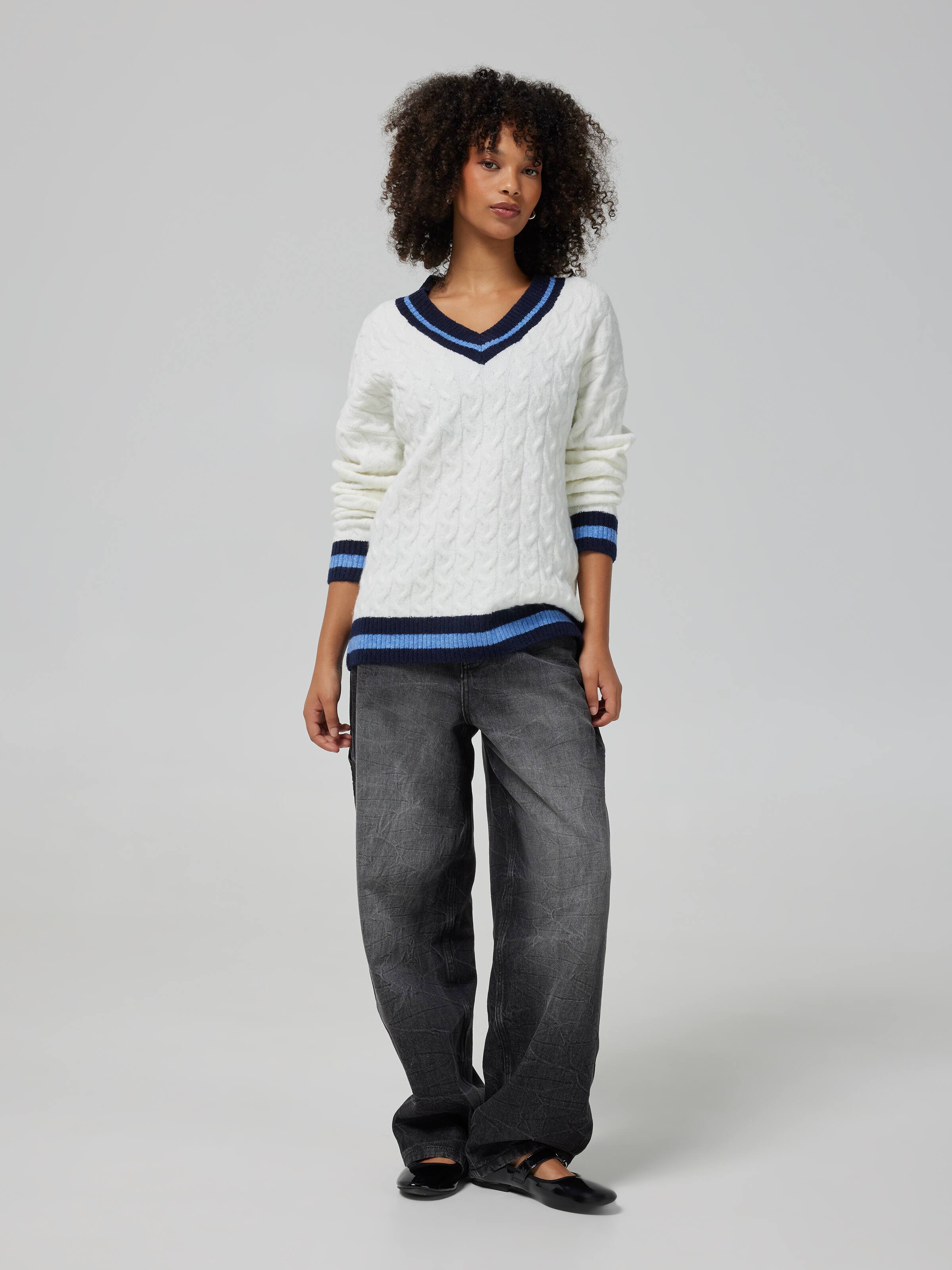 Cam Cable Knit Jumper