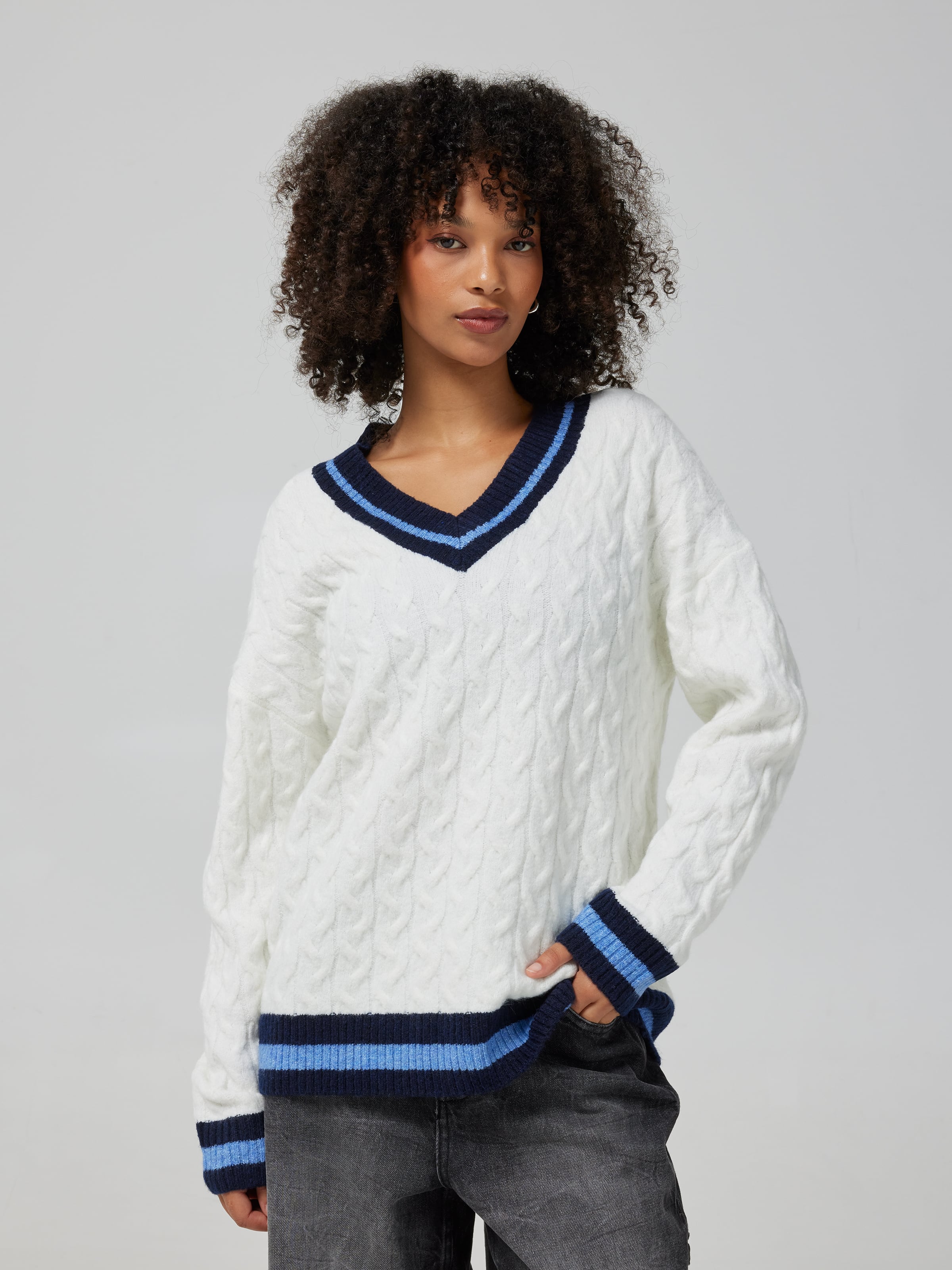 Cam Cable Knit Jumper