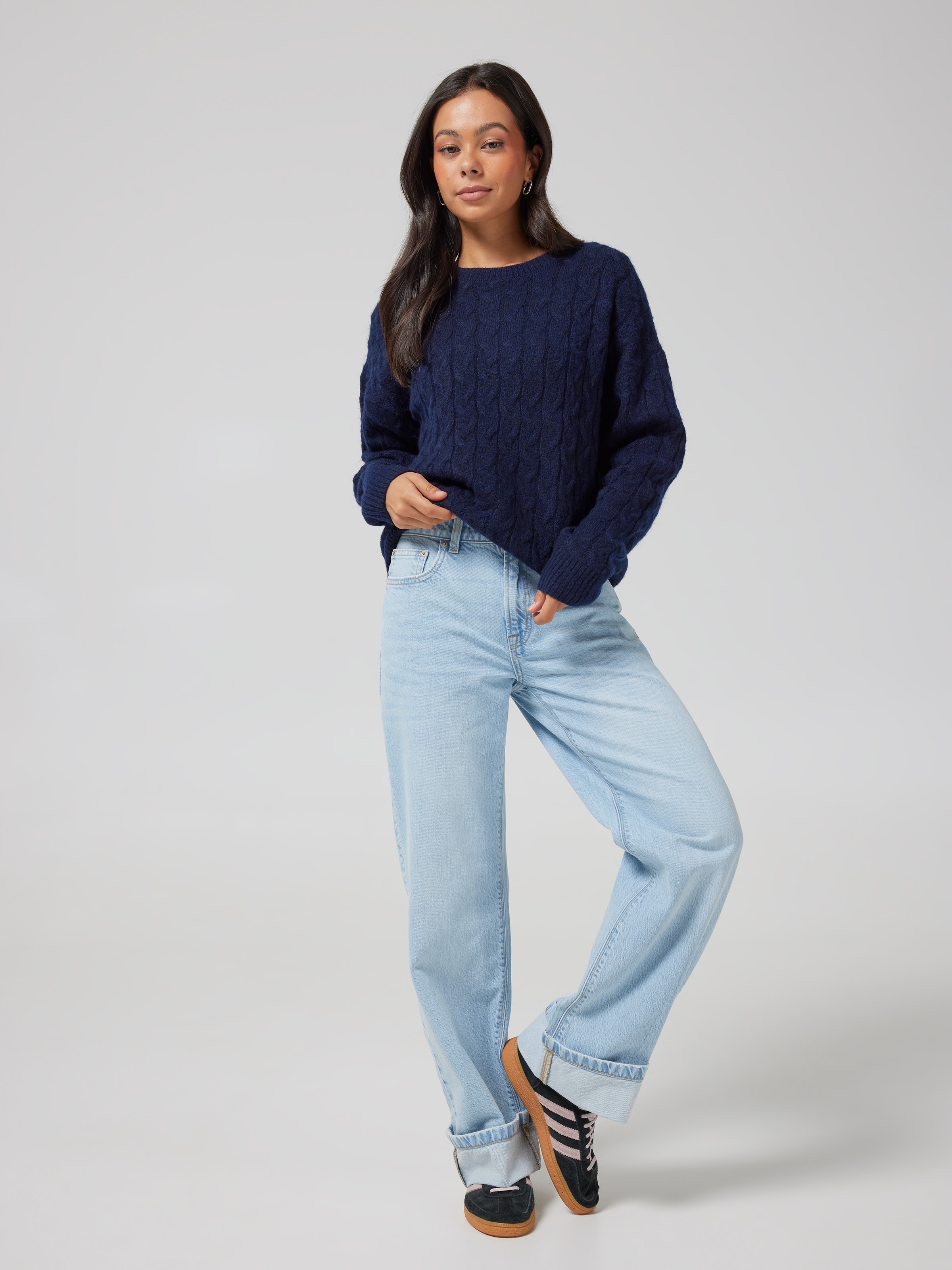 Cam Cable Knit Jumper