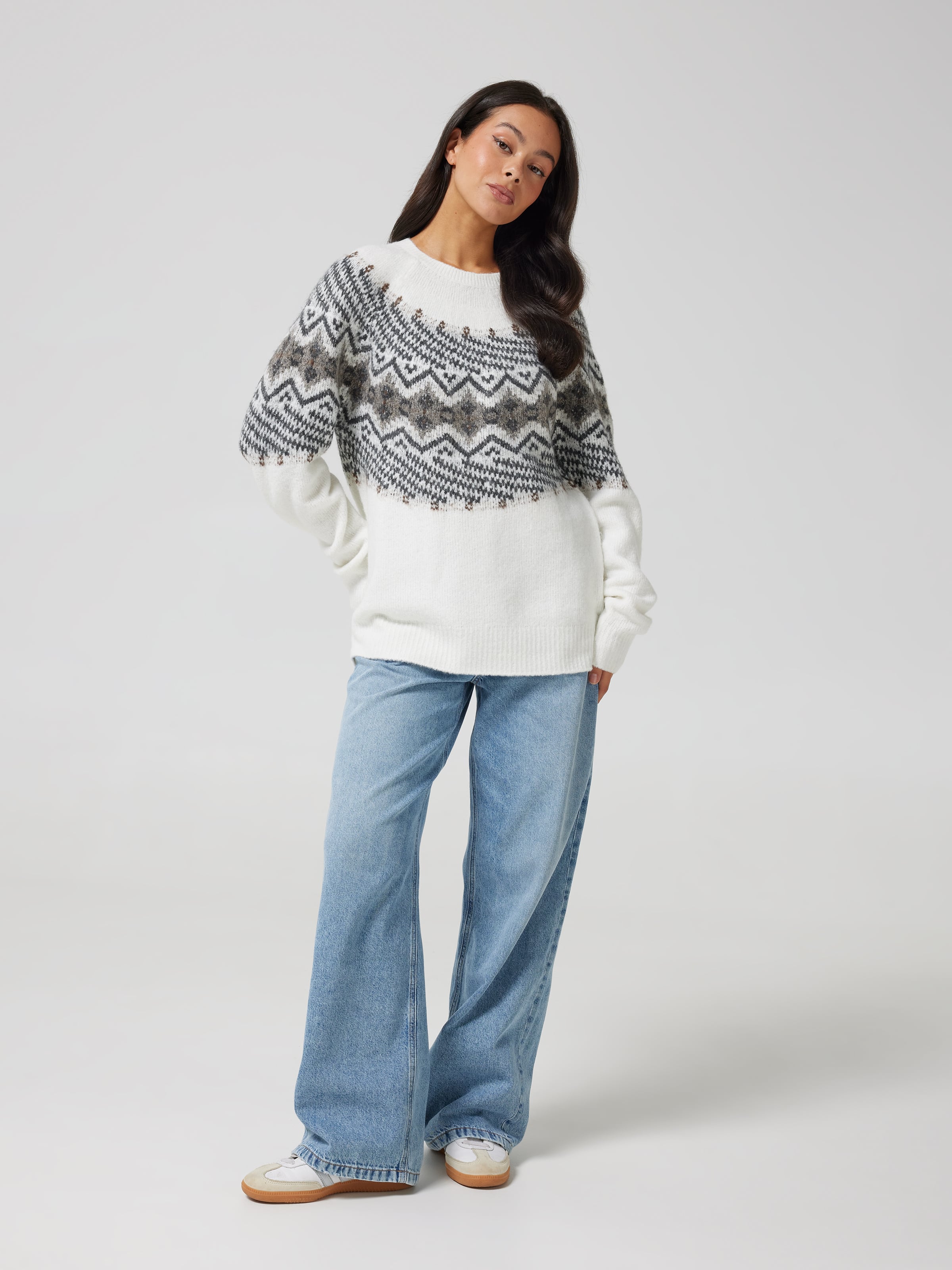 Leslie Flat Knit Crew Jumper
