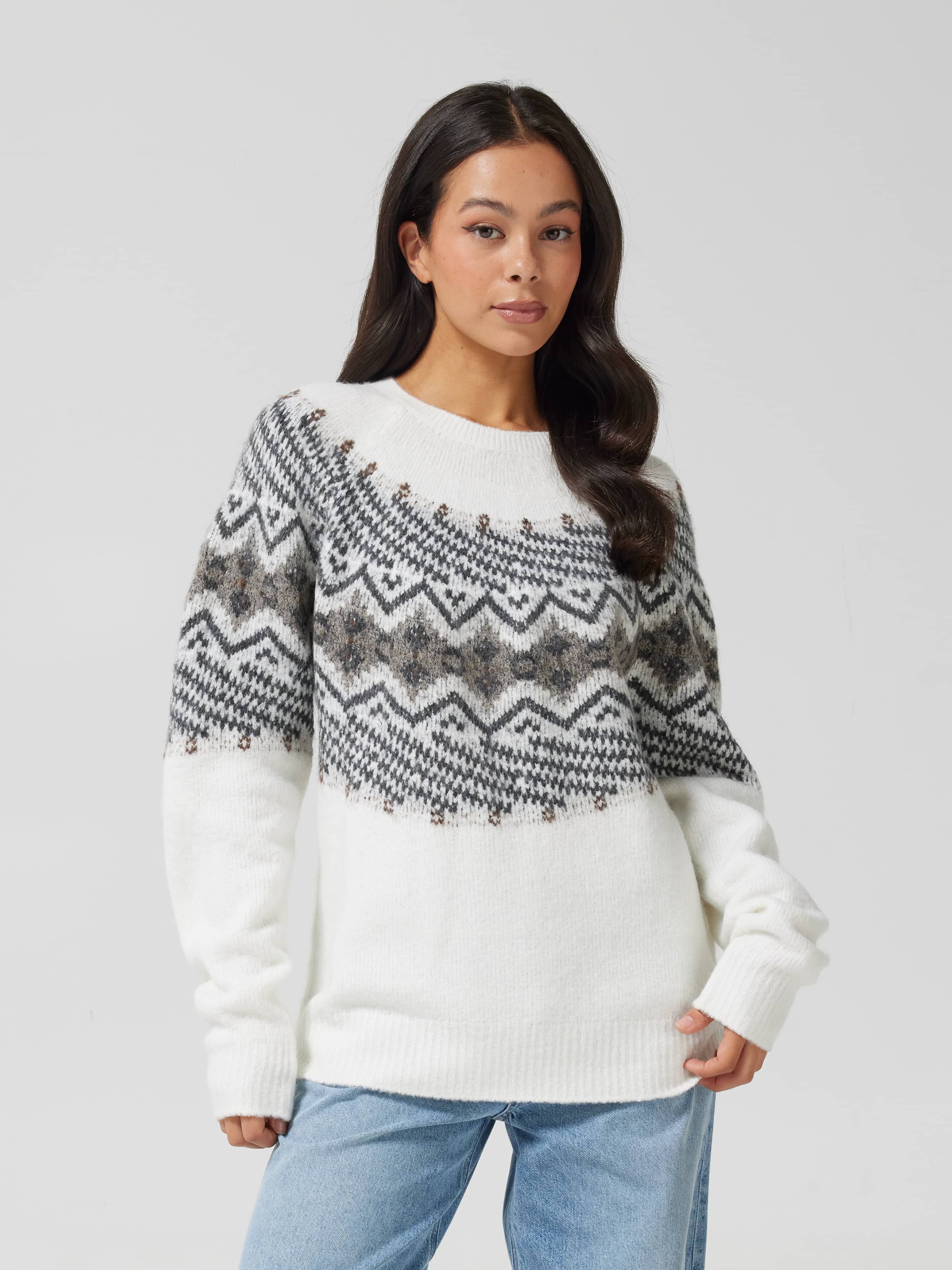 Leslie Flat Knit Crew Jumper