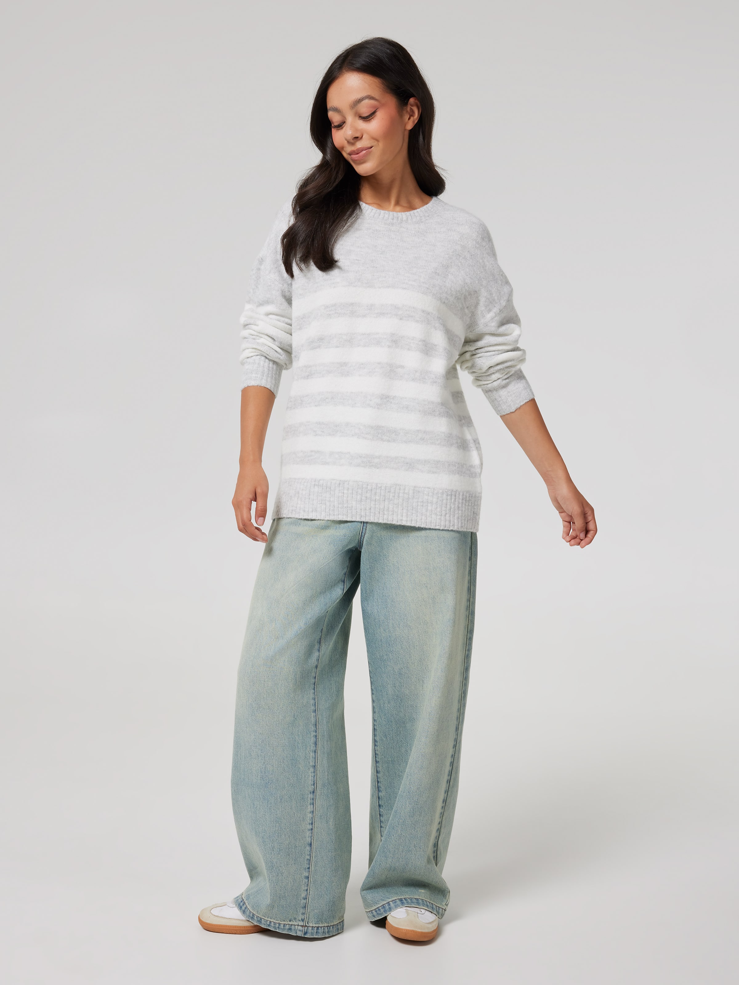 Leslie Flat Knit Crew Jumper