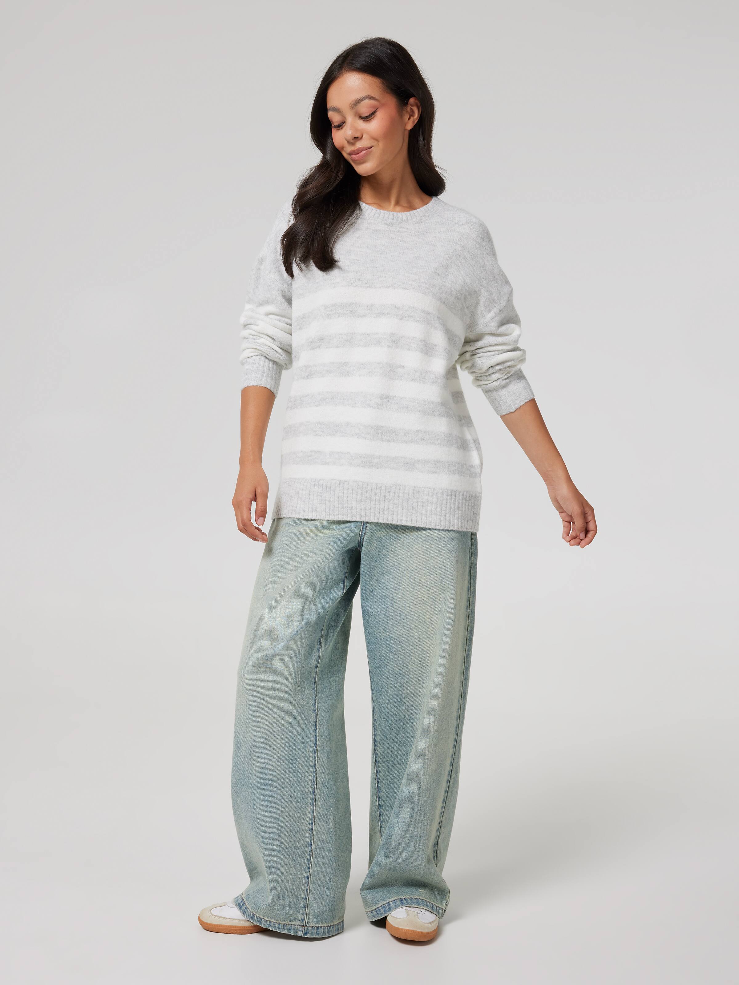 Leslie Flat Knit Crew Jumper