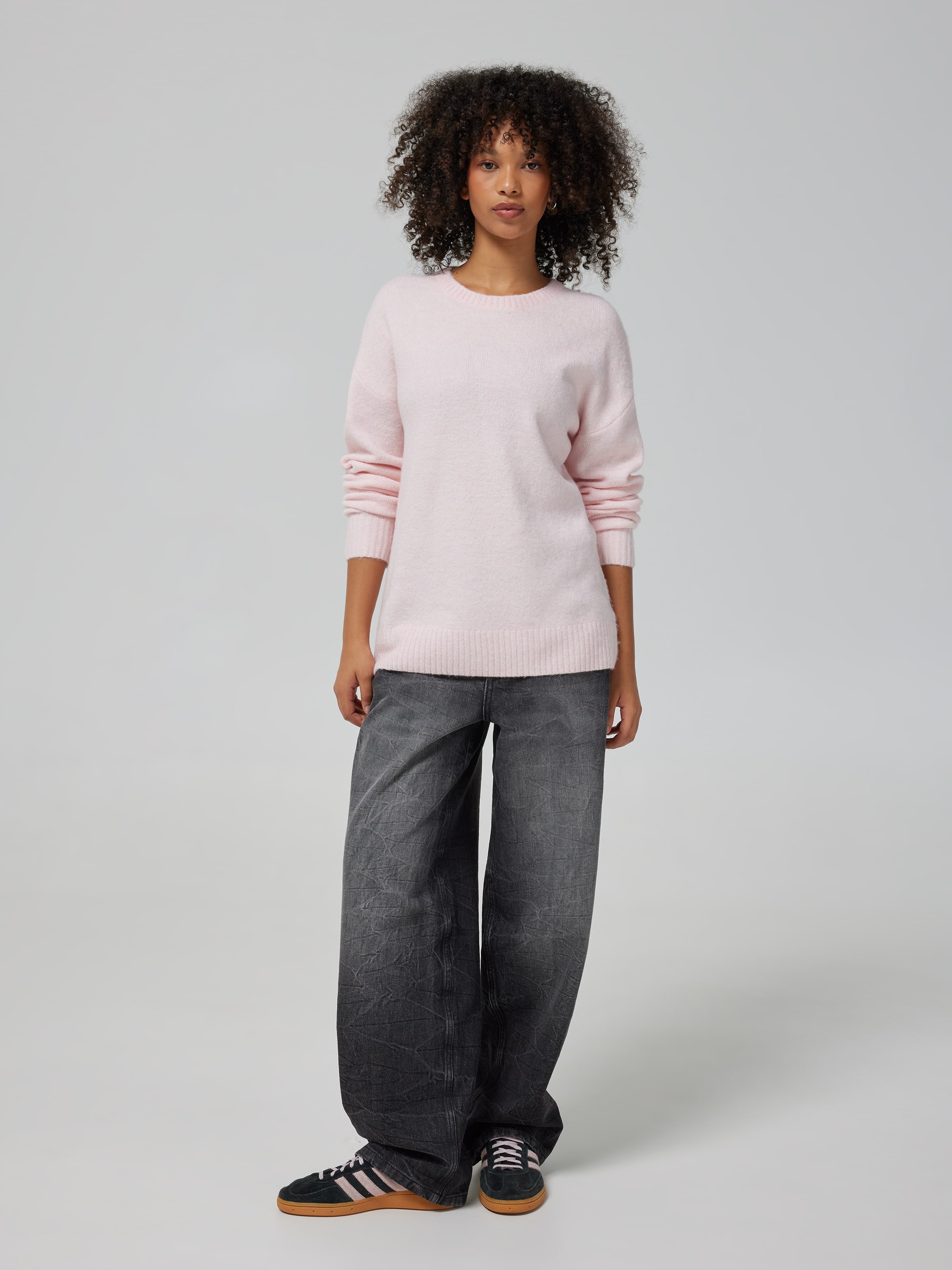 Leslie Flat Knit Crew Jumper