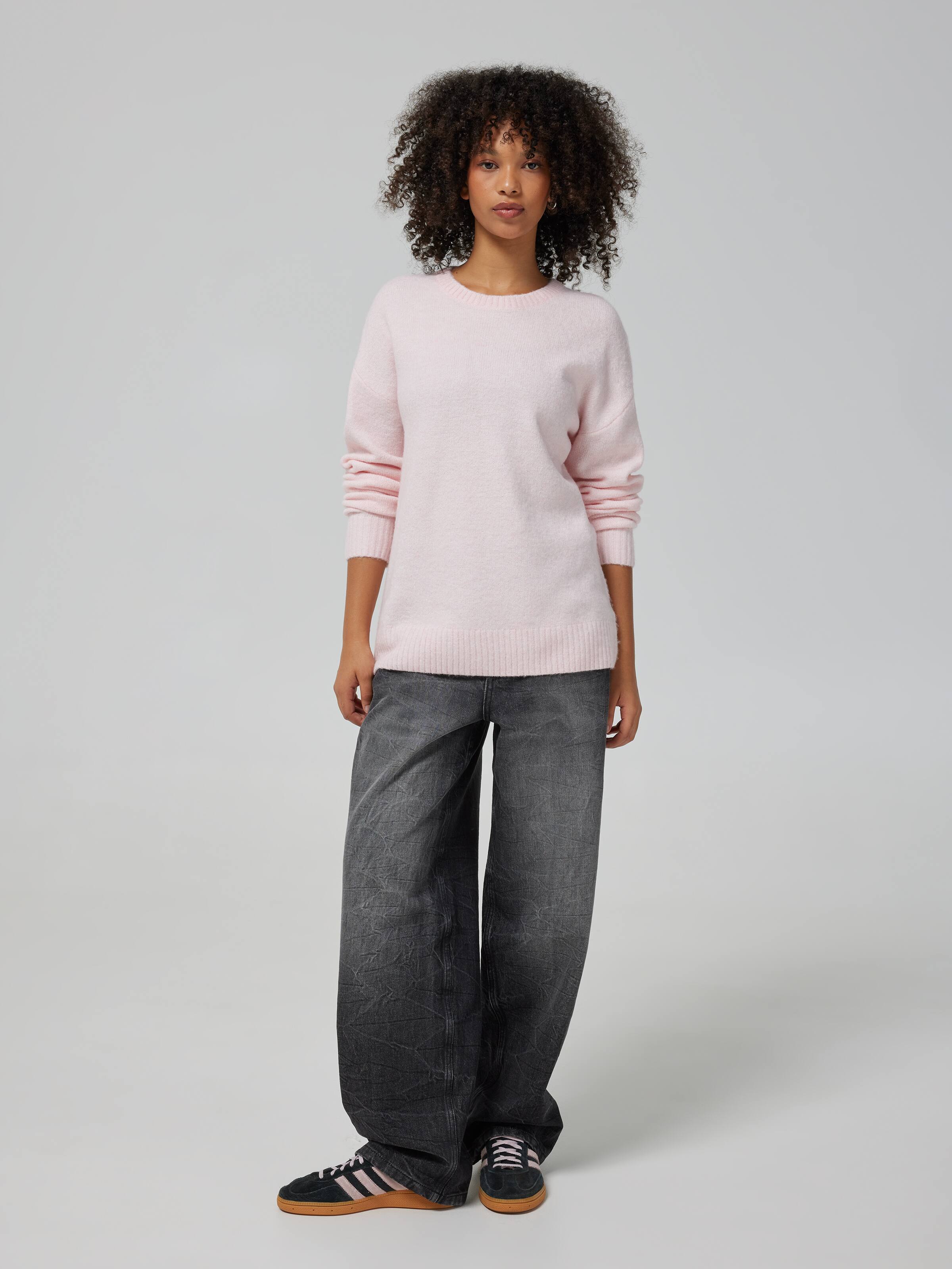 Leslie Flat Knit Crew Jumper