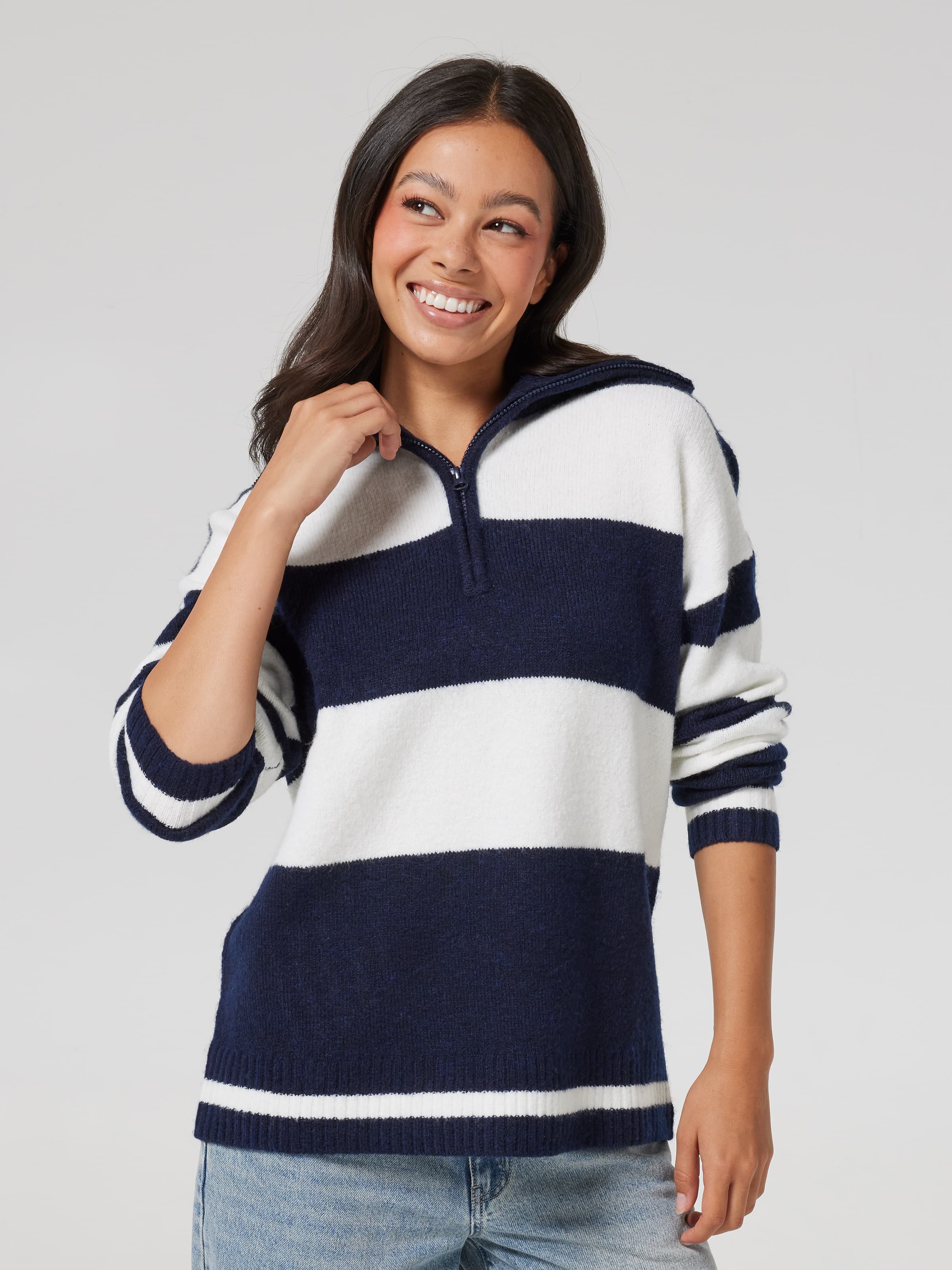 Nicole 1/4 Zip Knit Jumper