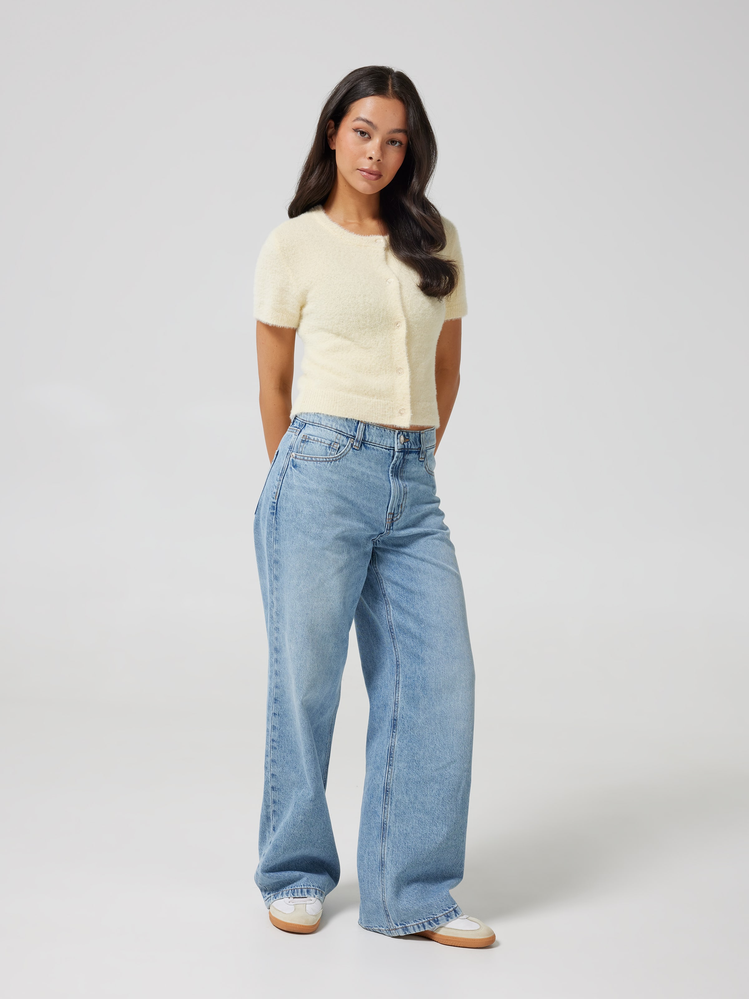 Annabelle Short Sleeve Fluffy Cardi