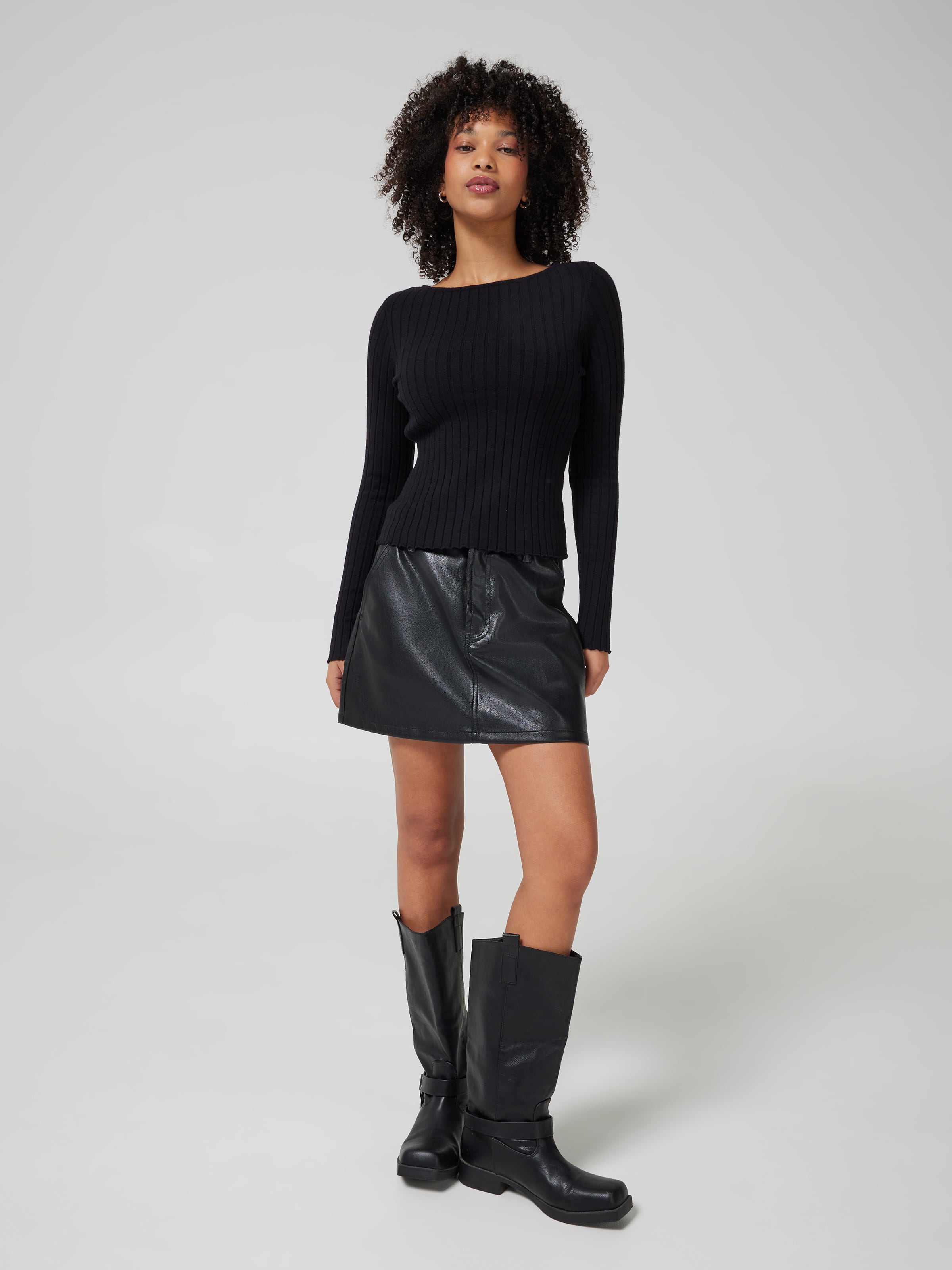 Janelle Rib Long Sleeve Top
