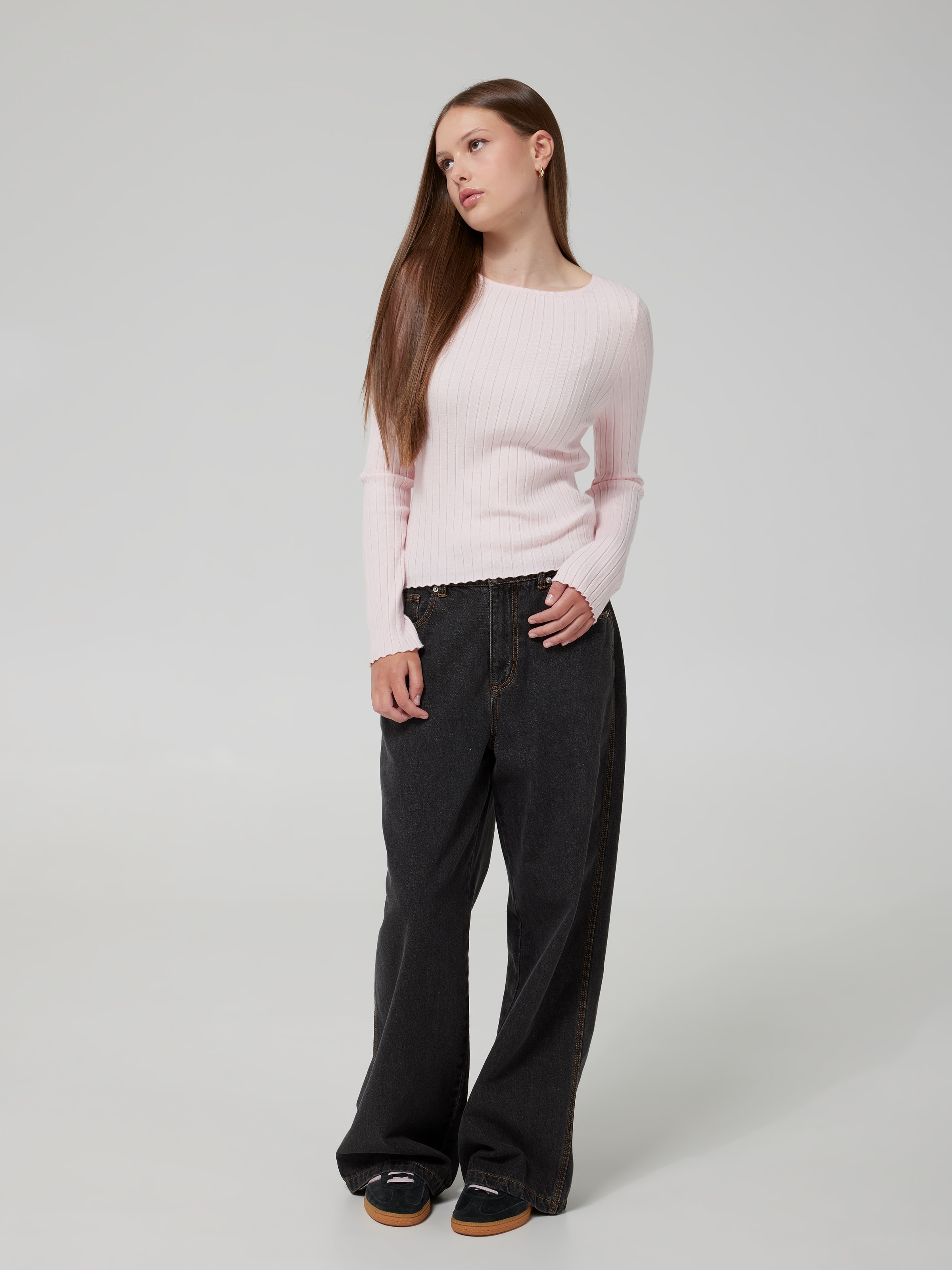 Janelle Rib Long Sleeve Top