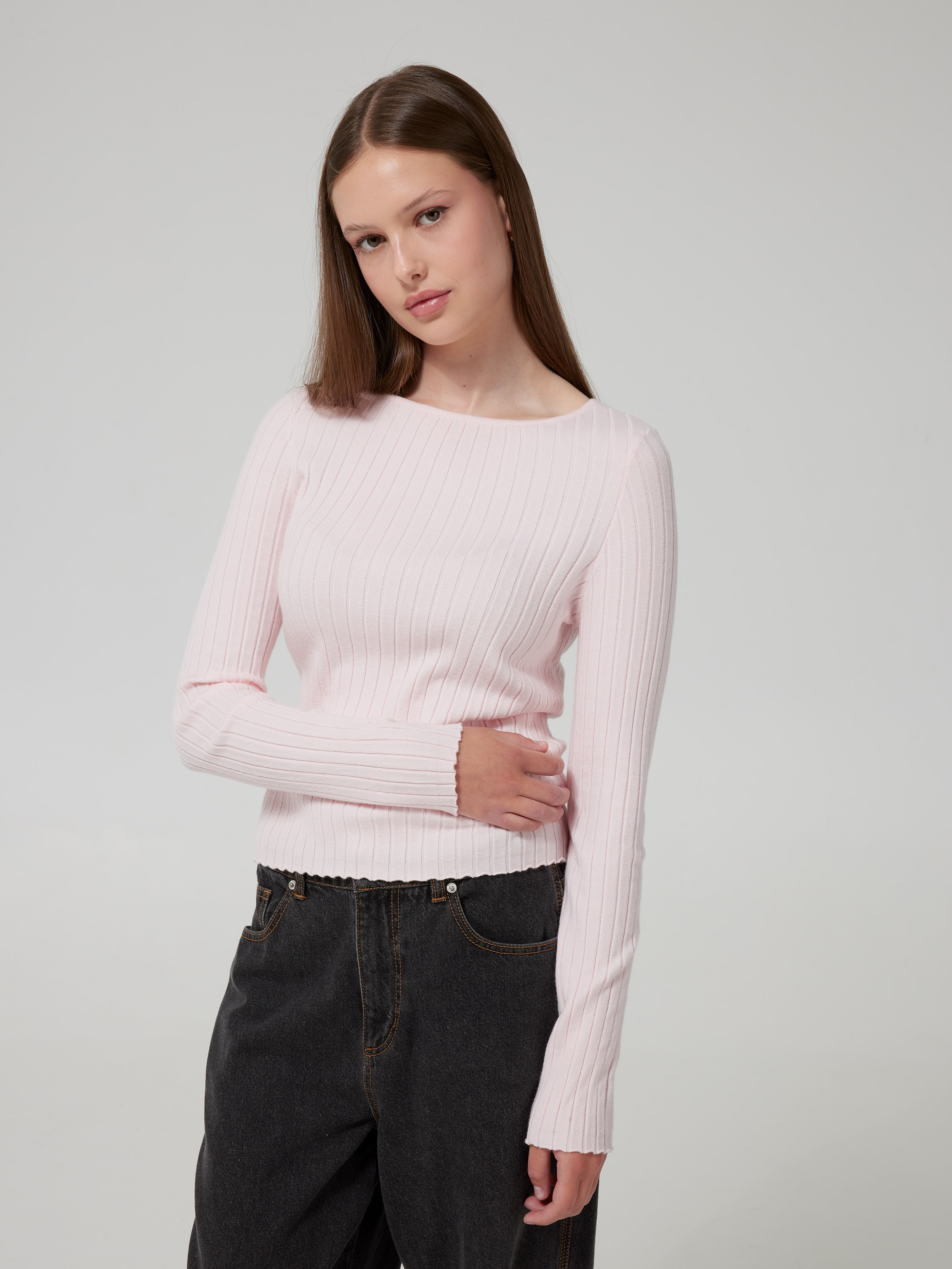 Janelle Rib Long Sleeve Top
