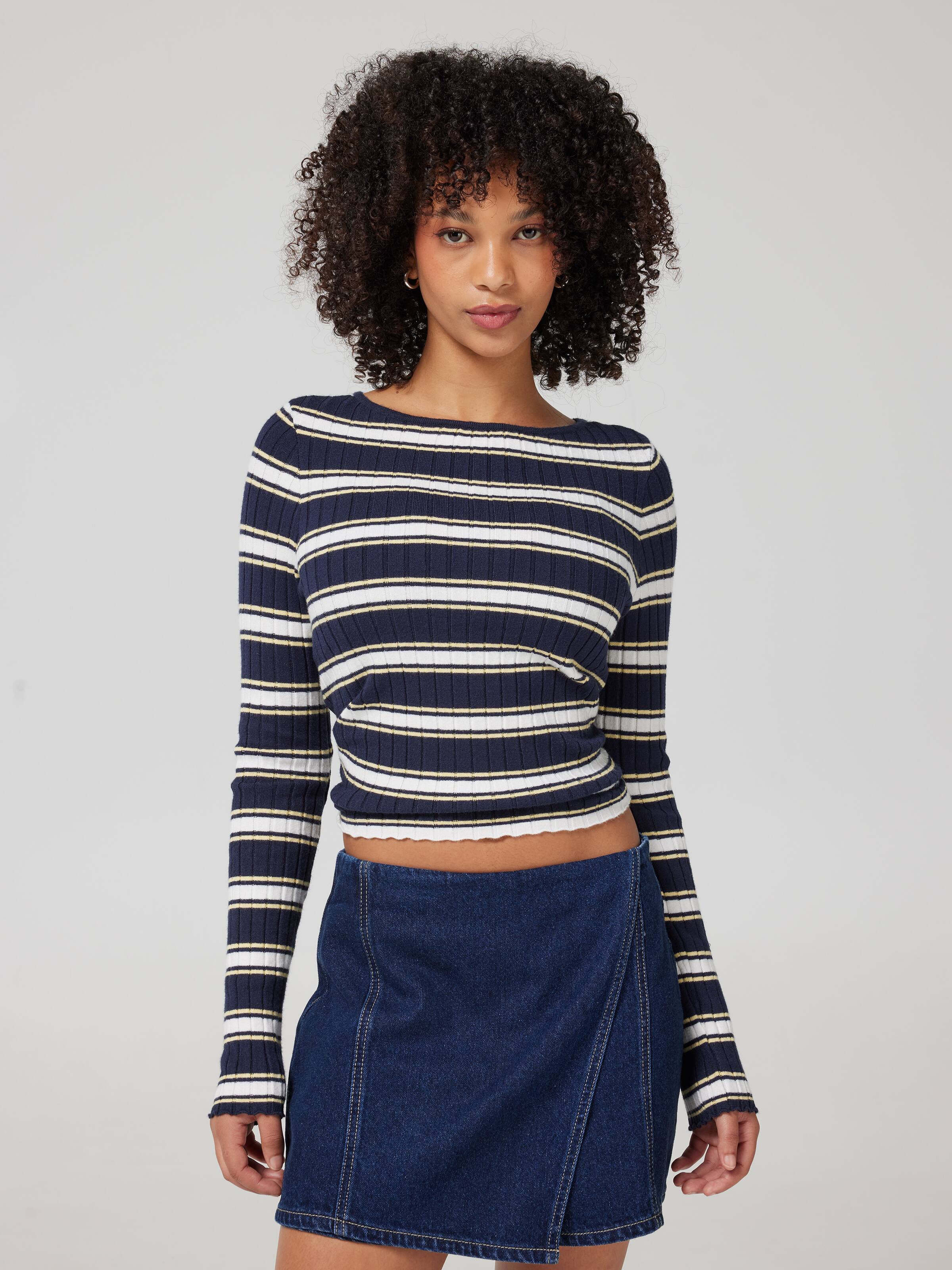 Janelle Rib Long Sleeve Top